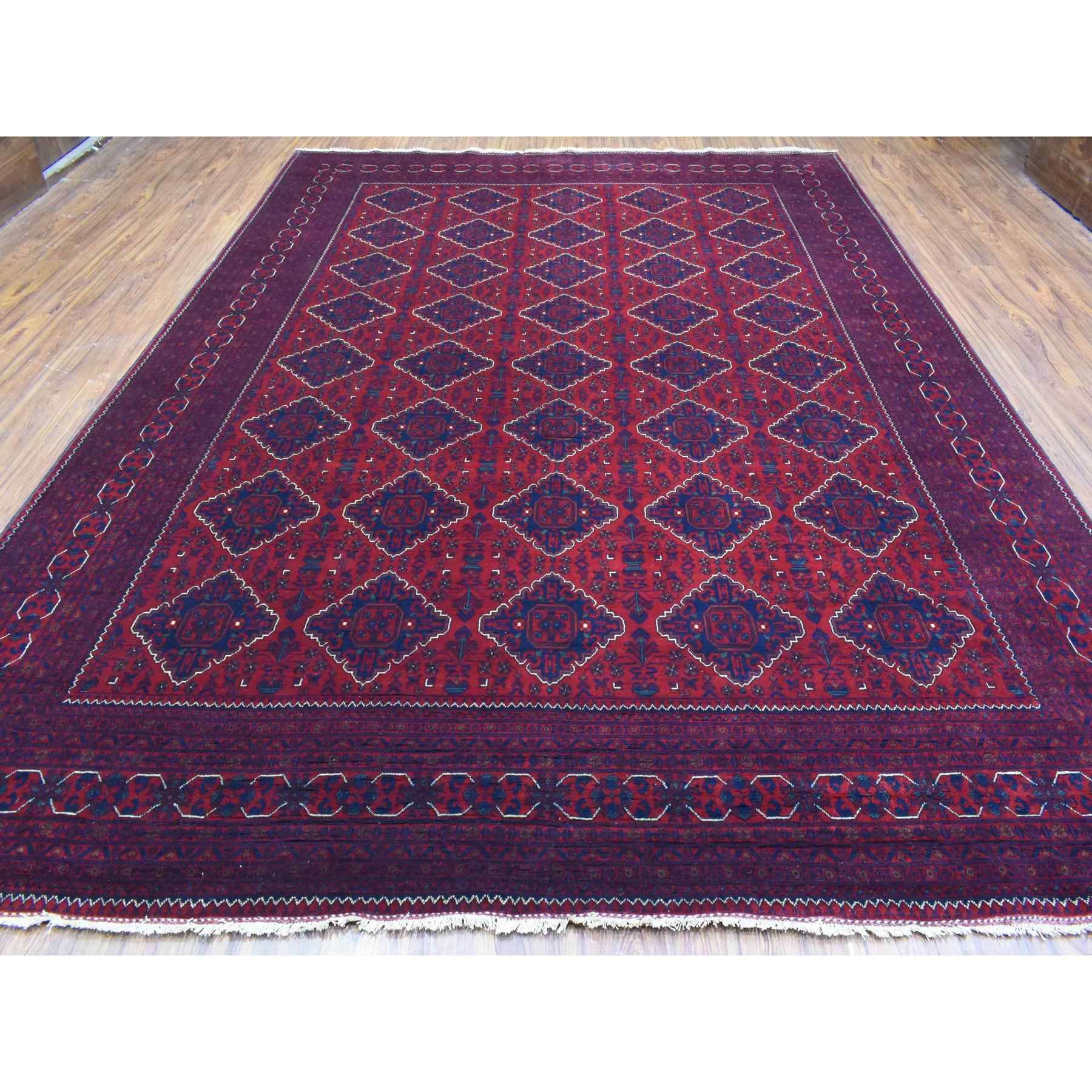 Tribal-Geometric-Hand-Knotted-Rug-363305