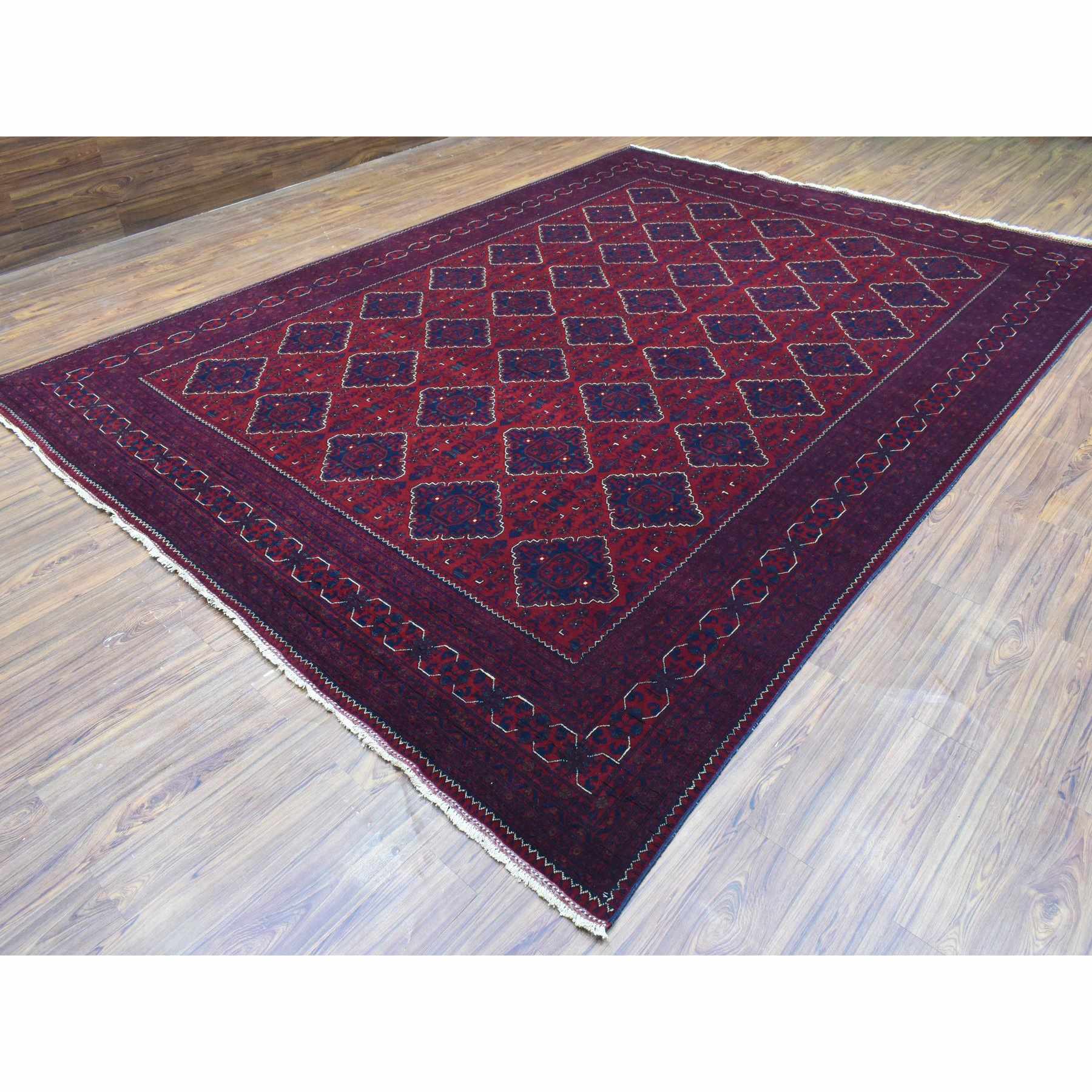 Tribal-Geometric-Hand-Knotted-Rug-363305