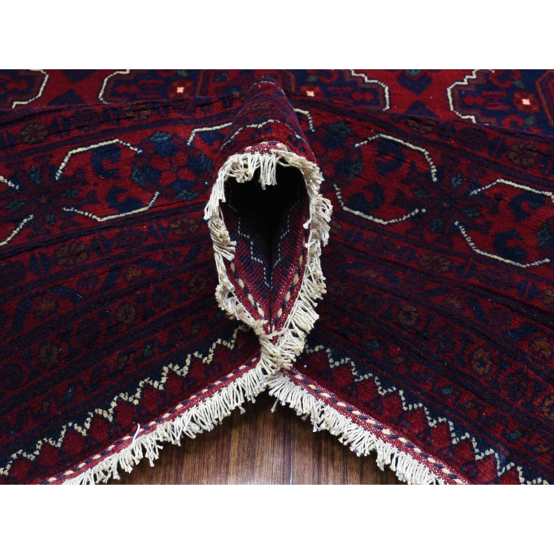 Tribal-Geometric-Hand-Knotted-Rug-363305