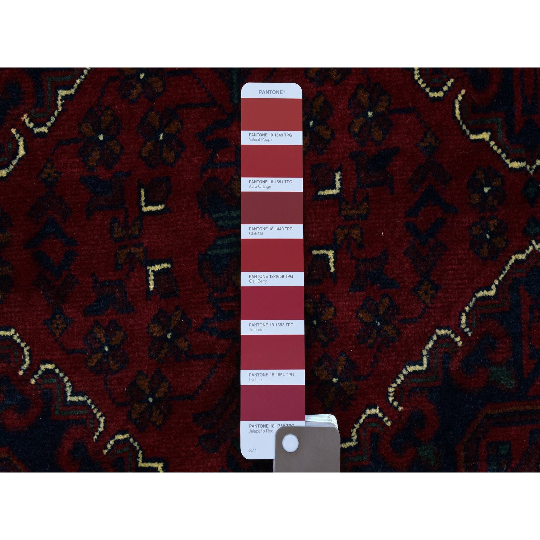 Tribal-Geometric-Hand-Knotted-Rug-363305