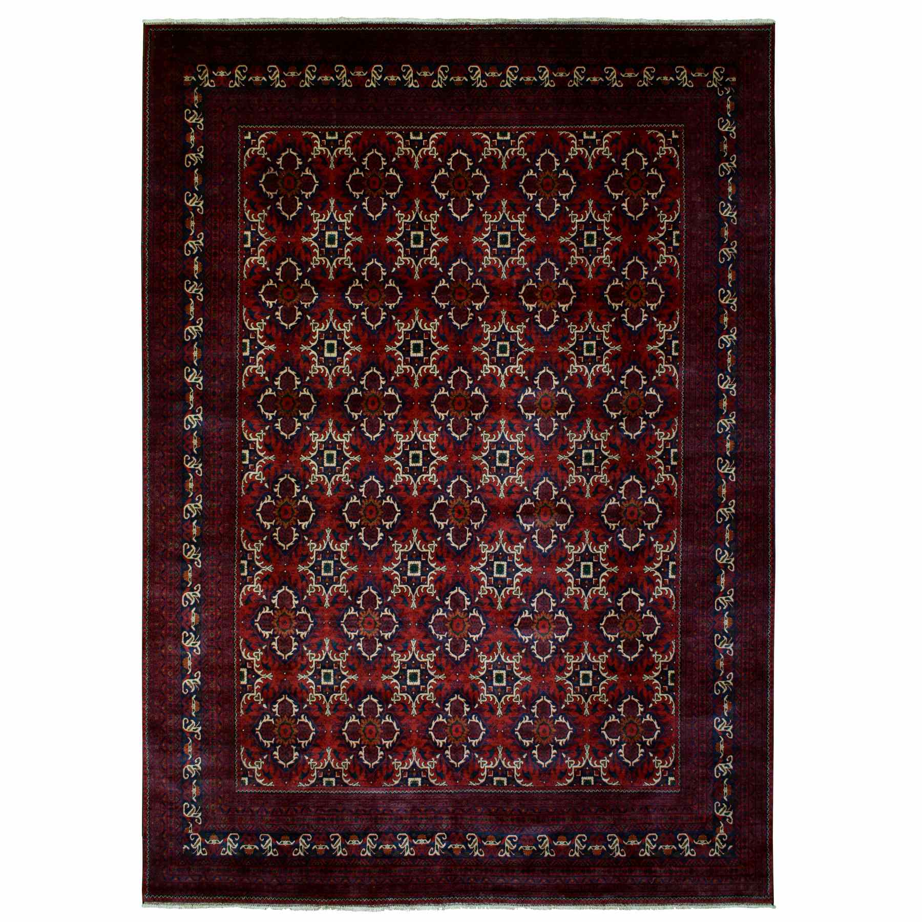 Tribal-Geometric-Hand-Knotted-Rug-363310
