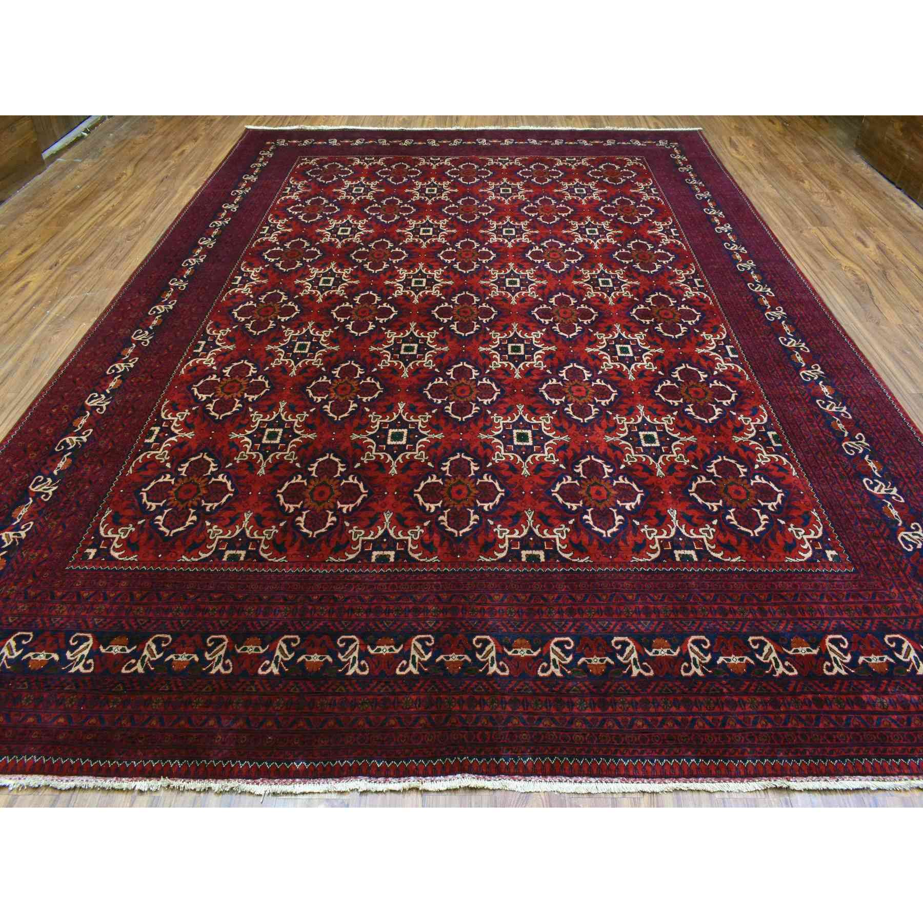 Tribal-Geometric-Hand-Knotted-Rug-363310