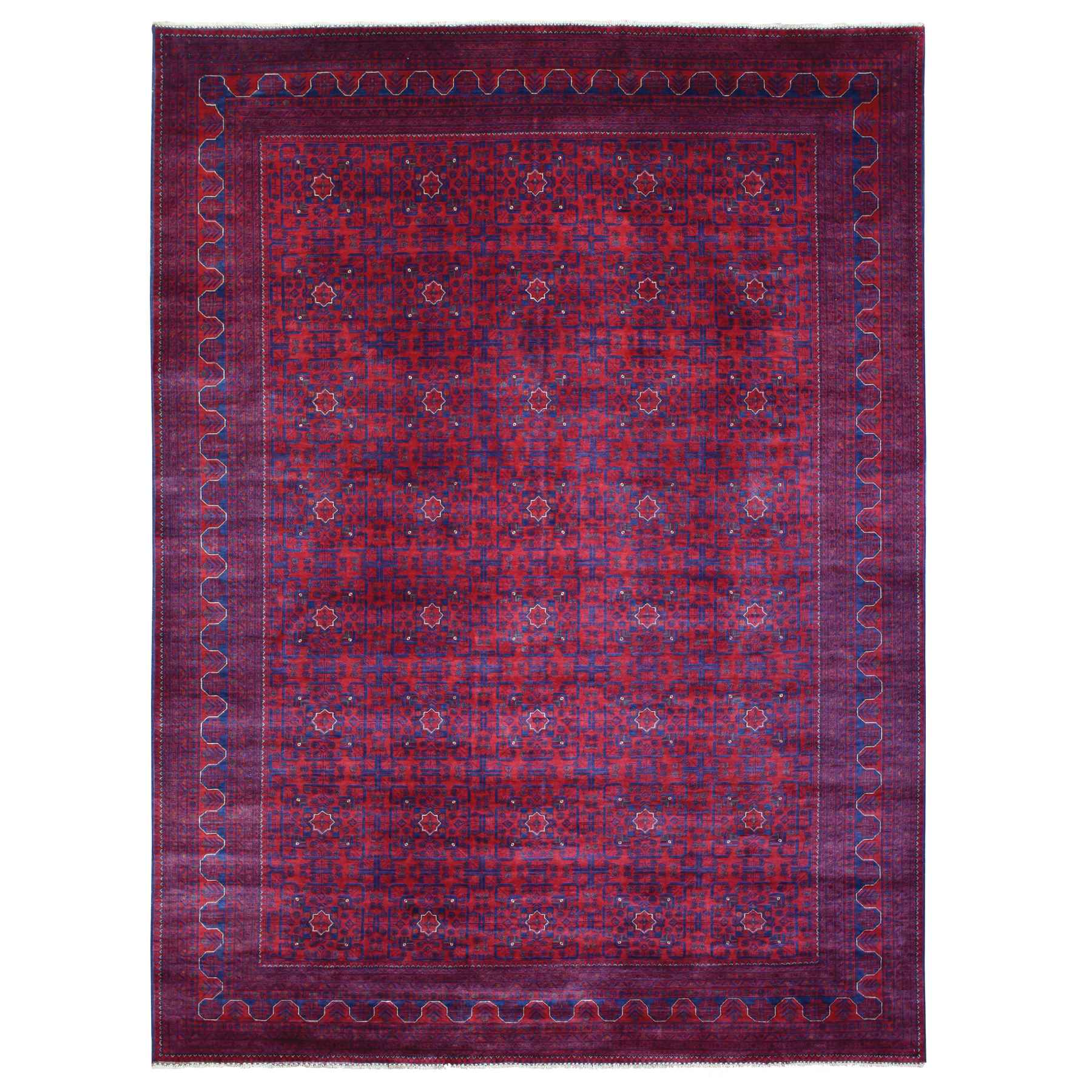 Tribal-Geometric-Hand-Knotted-Rug-363340