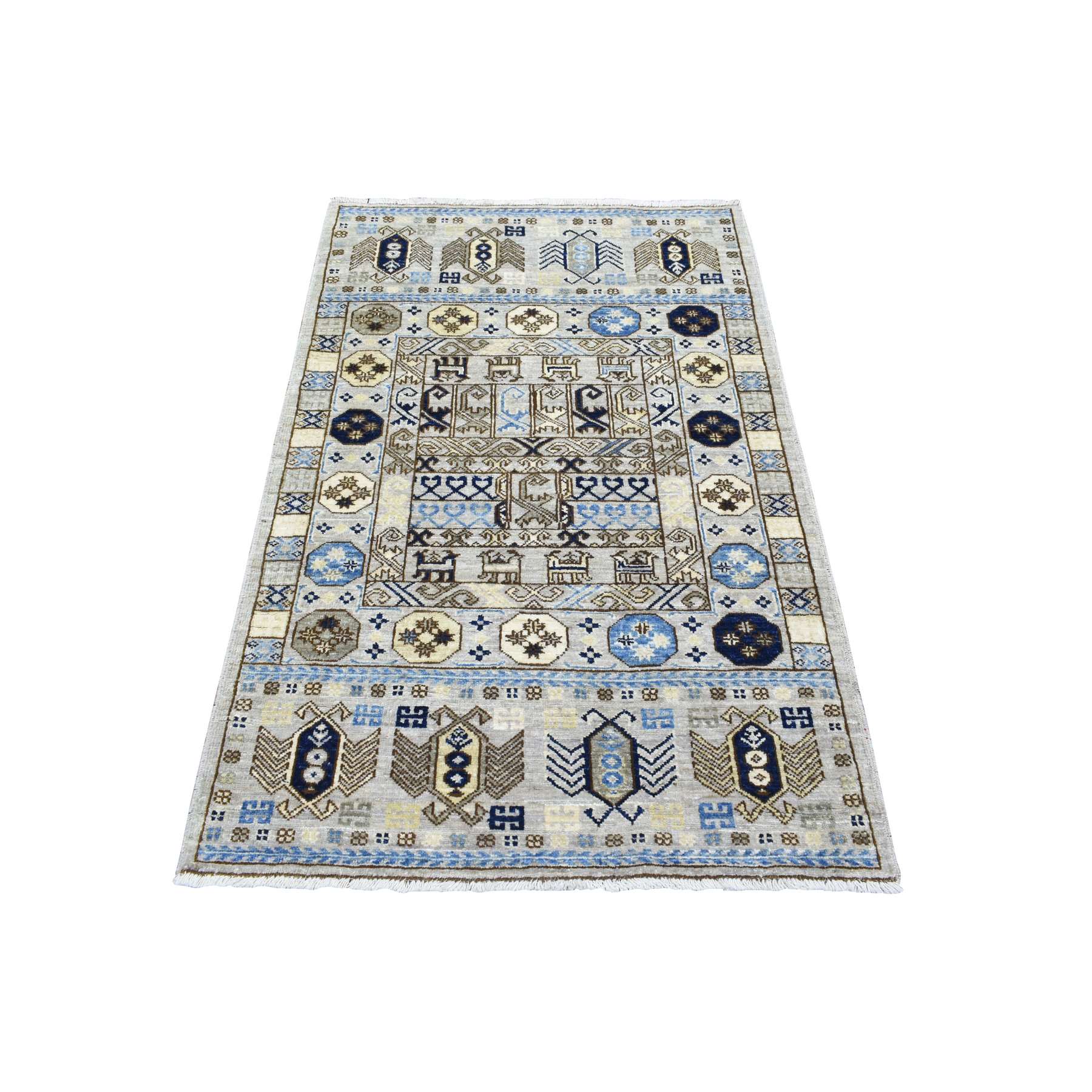 Tribal-Geometric-Hand-Knotted-Rug-363390
