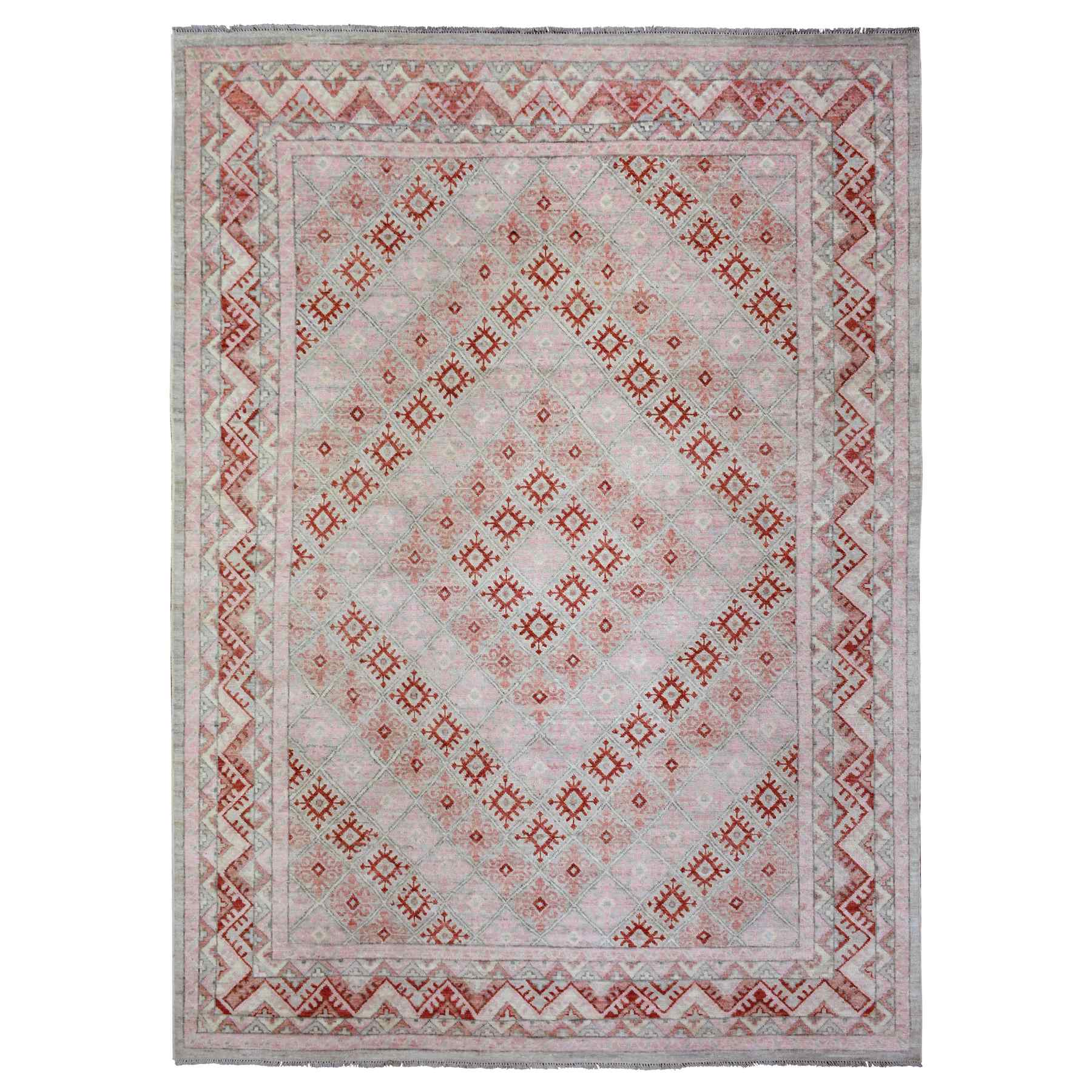 Tribal-Geometric-Hand-Knotted-Rug-363495