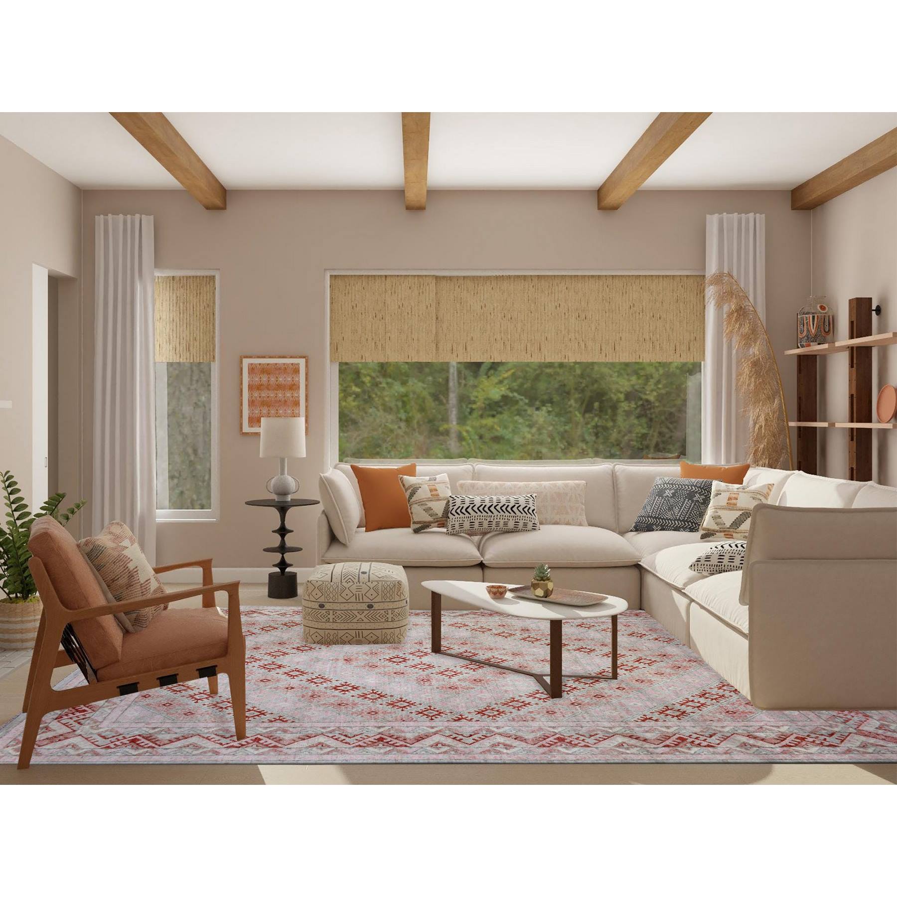 Tribal-Geometric-Hand-Knotted-Rug-363495