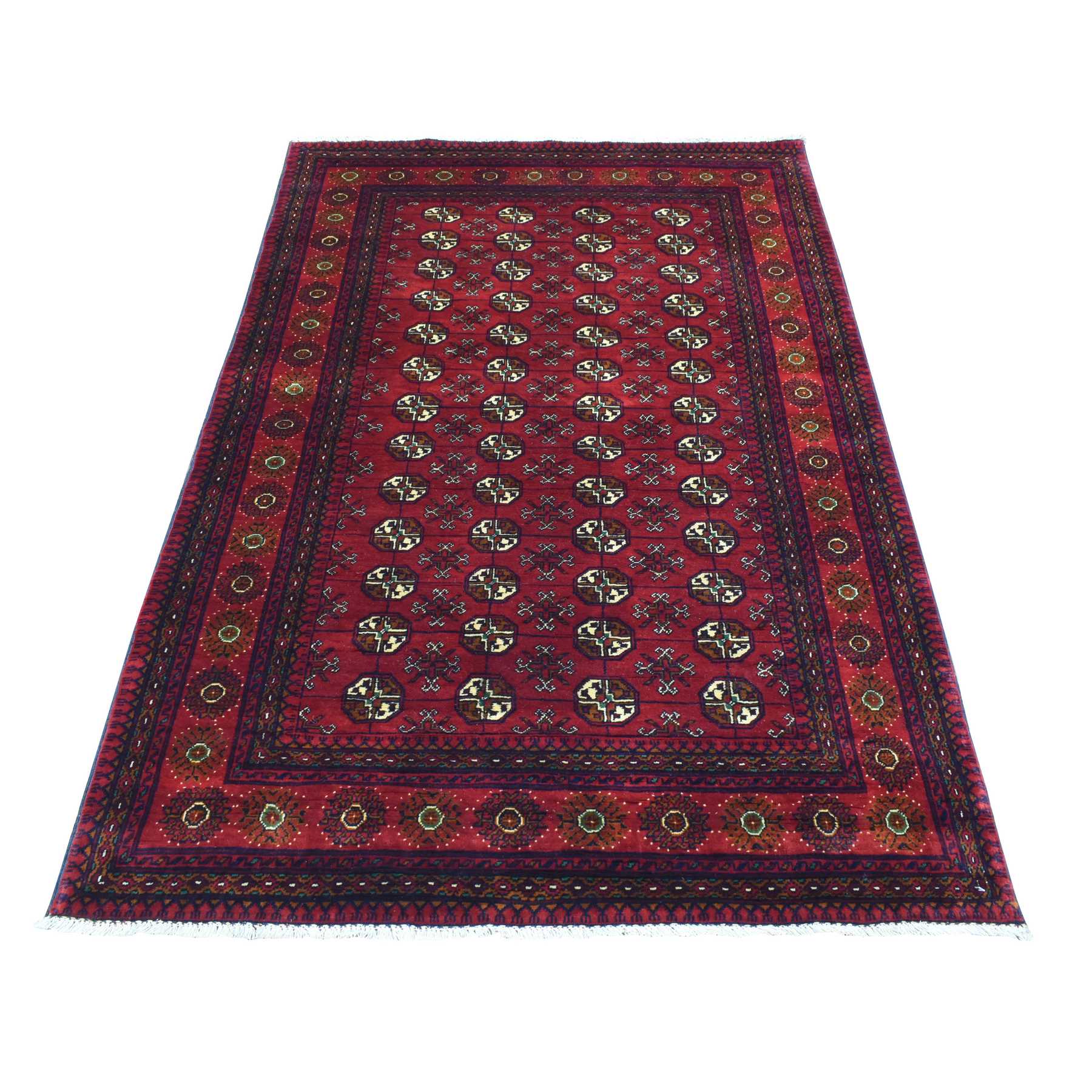 Tribal-Geometric-Hand-Knotted-Rug-363890