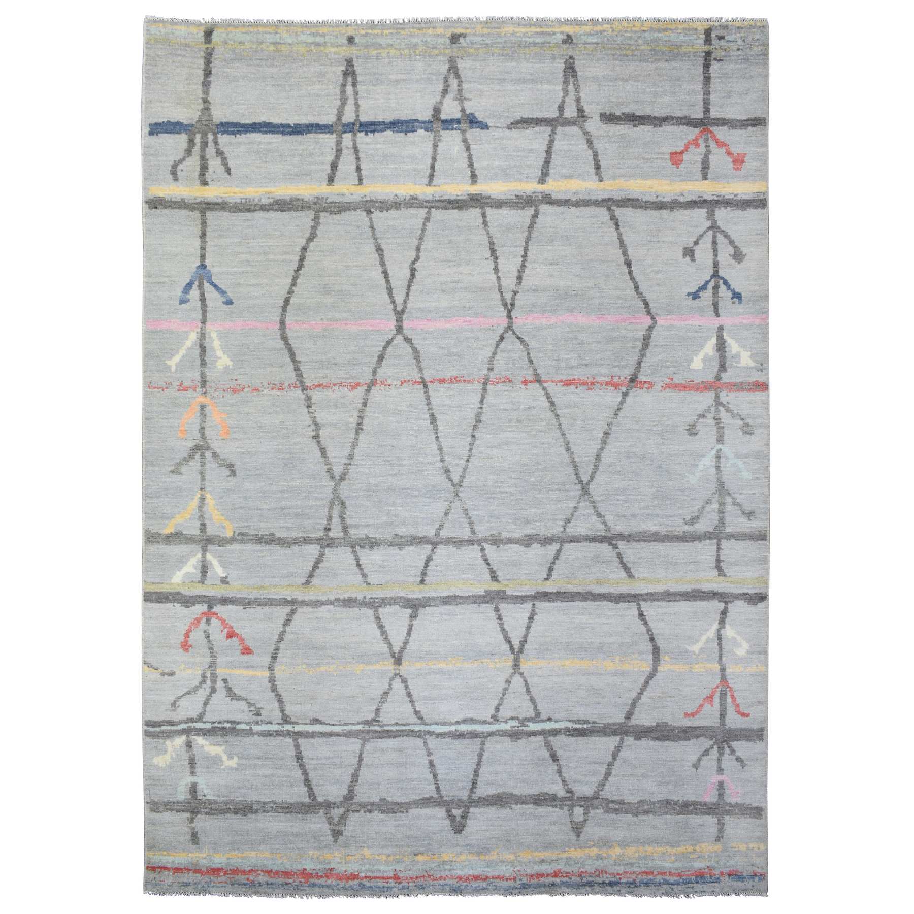 Tribal-Geometric-Hand-Knotted-Rug-363915