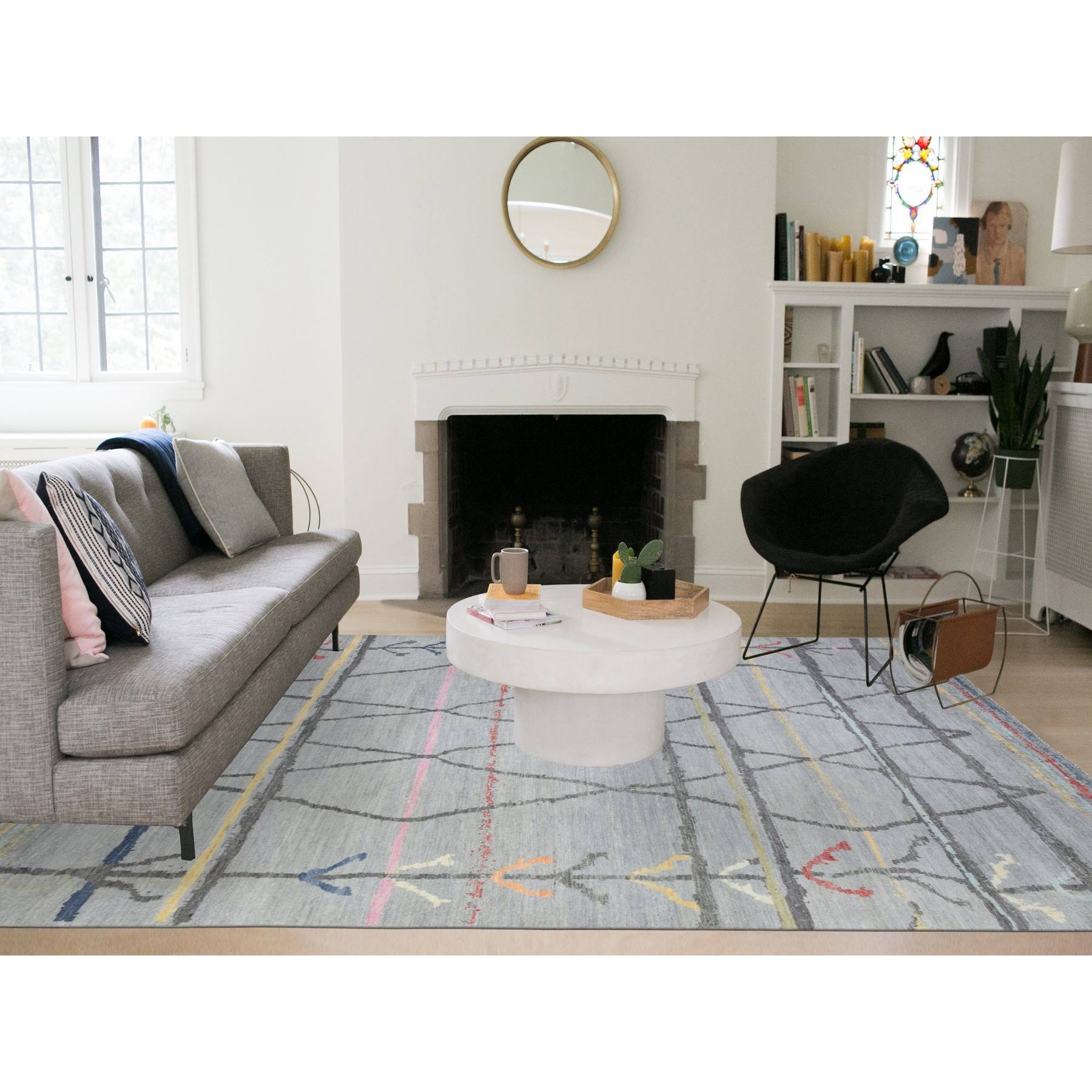 Tribal-Geometric-Hand-Knotted-Rug-363915