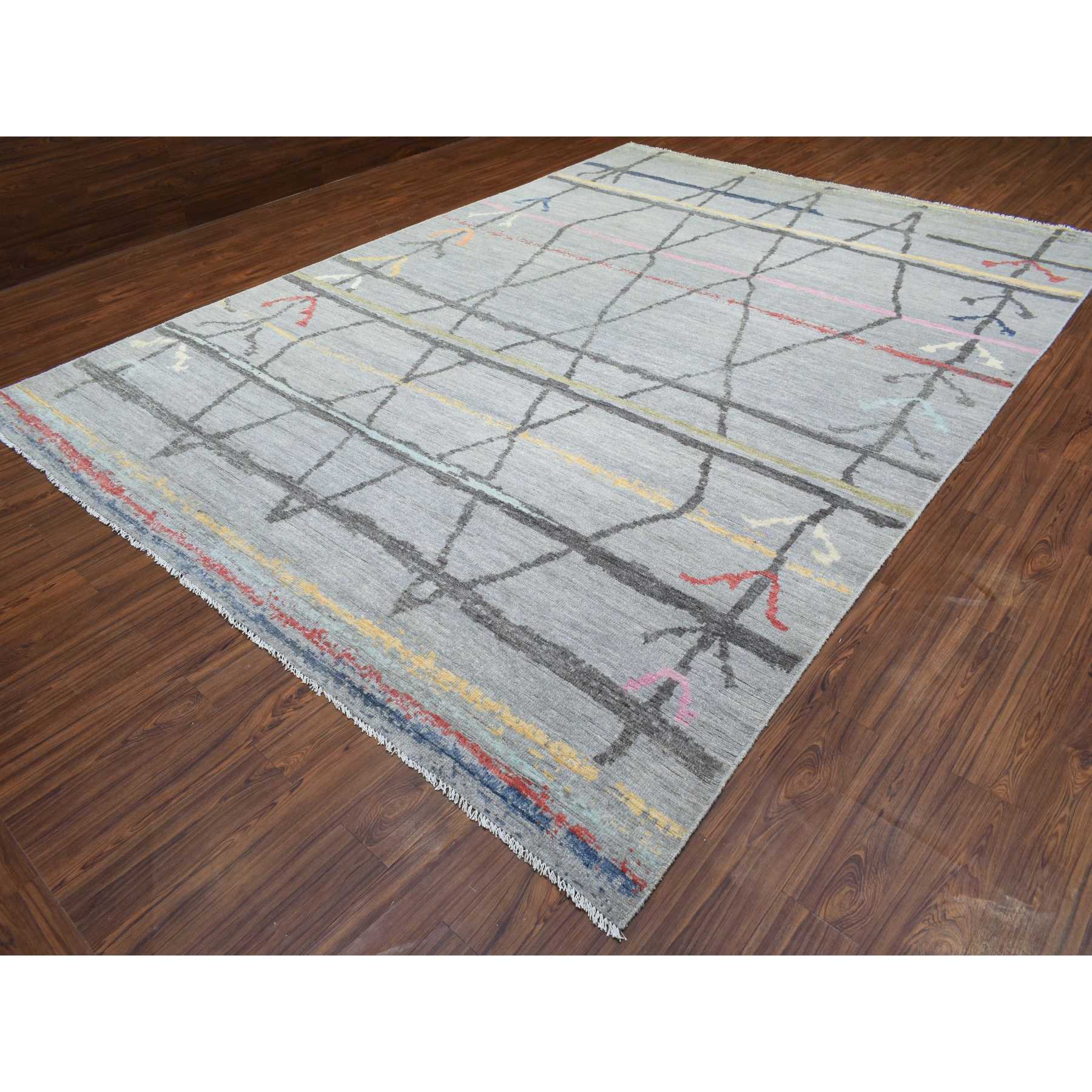 Tribal-Geometric-Hand-Knotted-Rug-363915