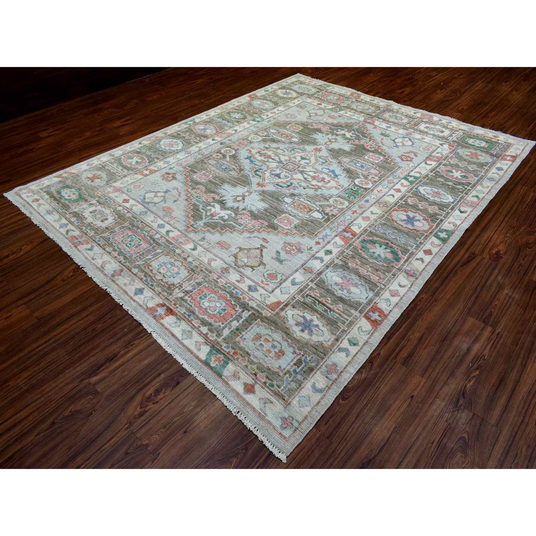 Tribal-Geometric-Hand-Knotted-Rug-364100