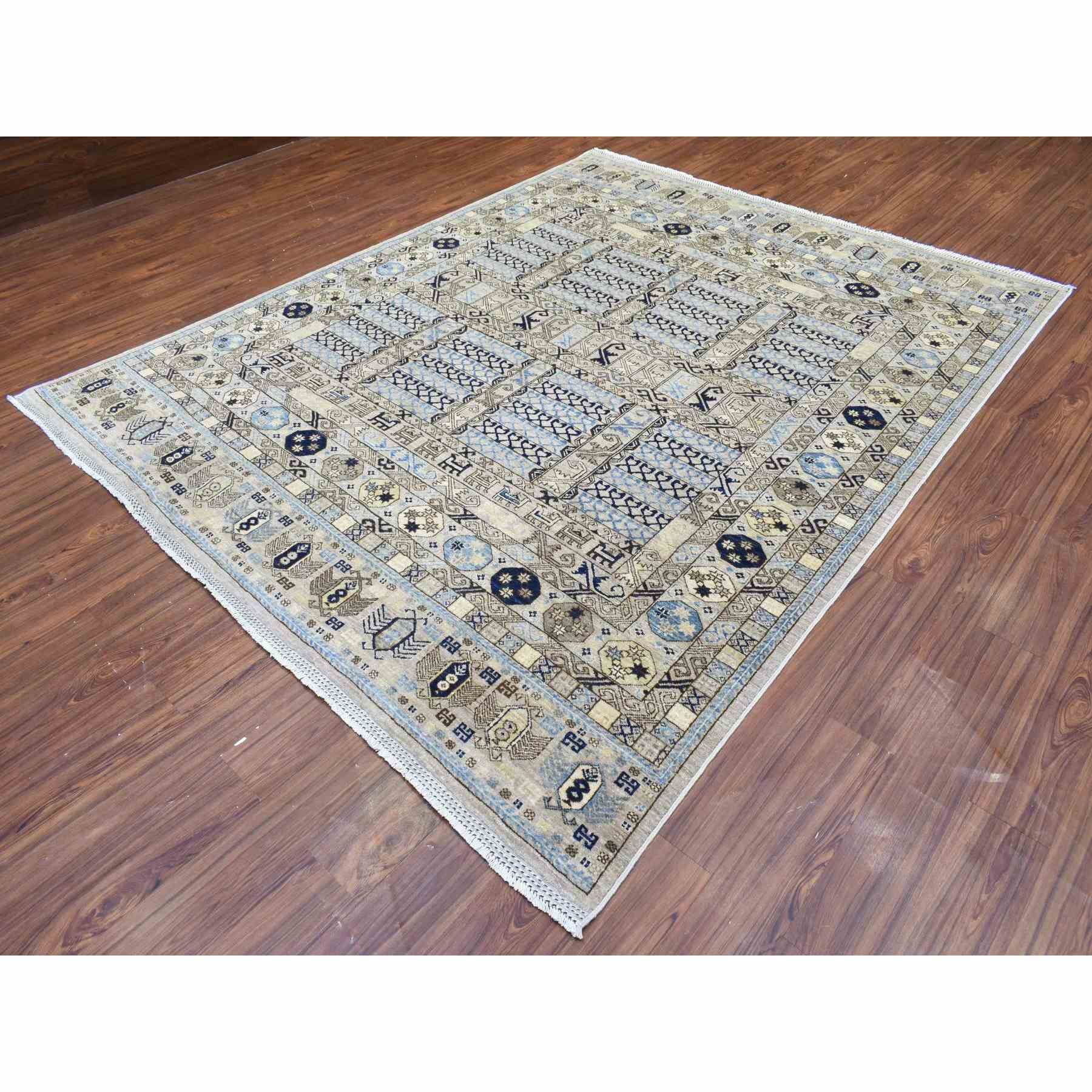 Tribal-Geometric-Hand-Knotted-Rug-364420