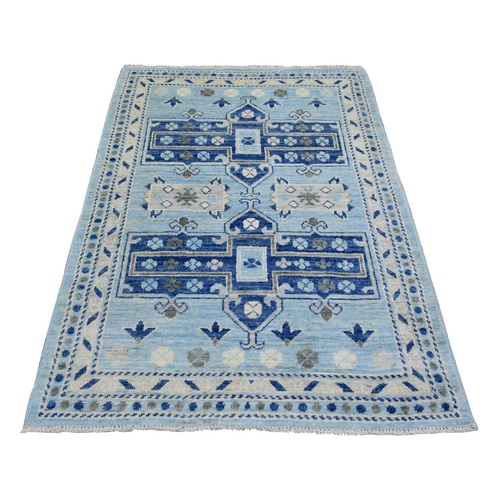 Colorful, Hand Knotted Anatolian Village Inspired with Large Elements, Natural Dyes Soft Wool Oriental Rug