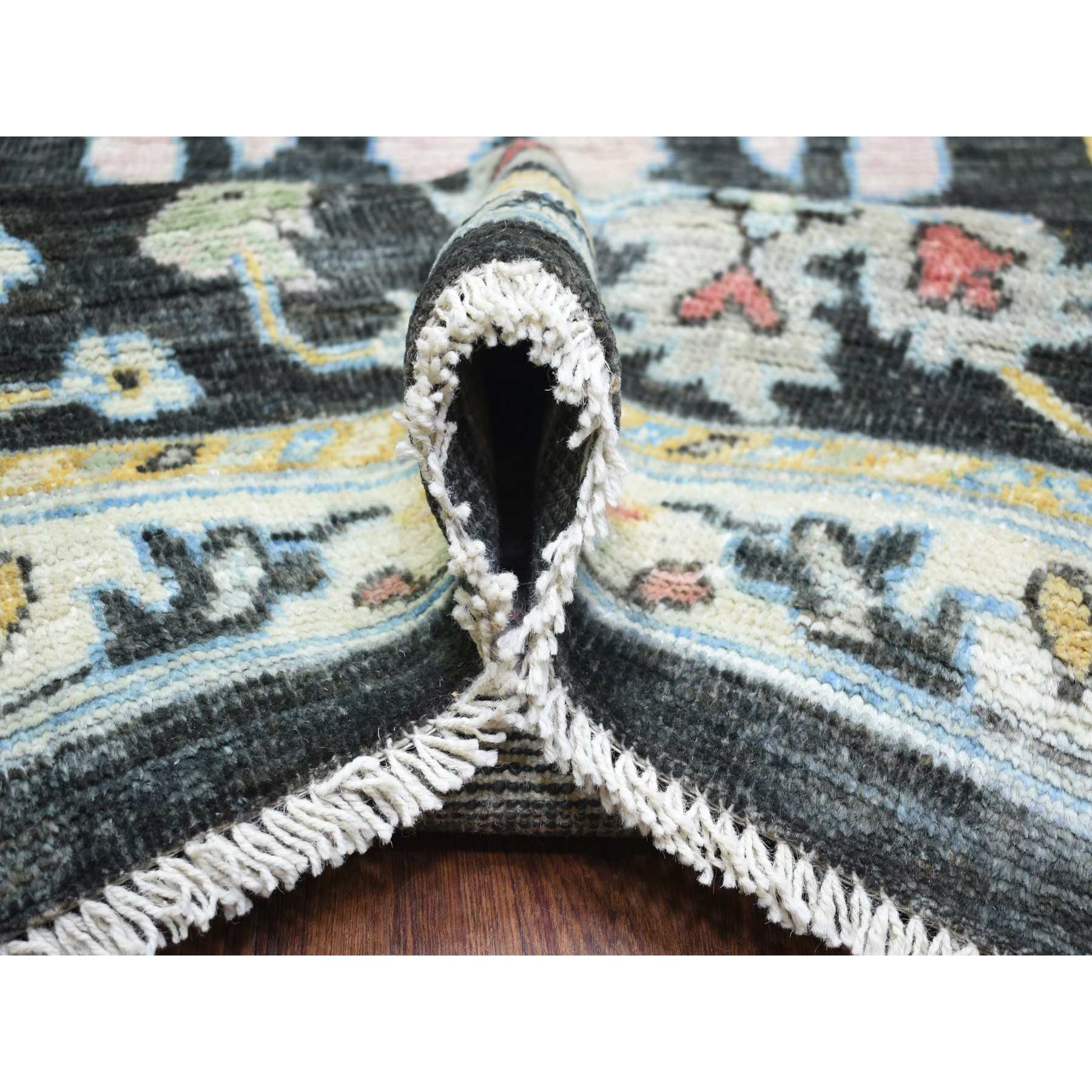 Oushak-And-Peshawar-Hand-Knotted-Rug-365110