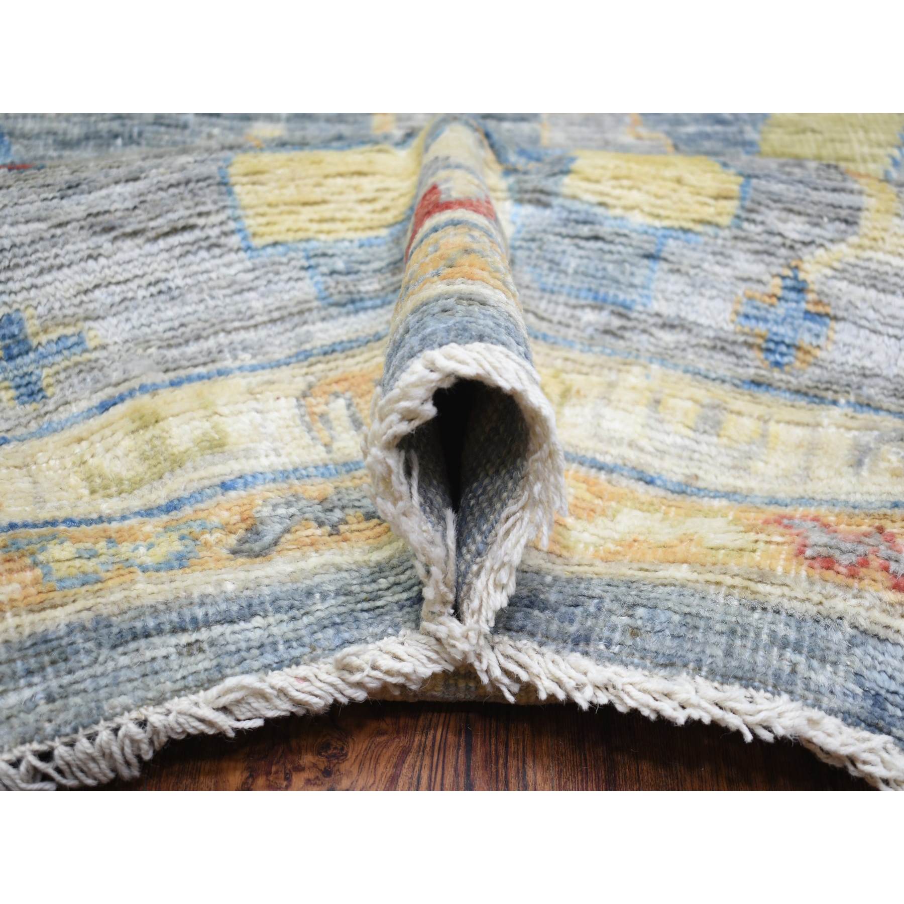 Oushak-And-Peshawar-Hand-Knotted-Rug-365120