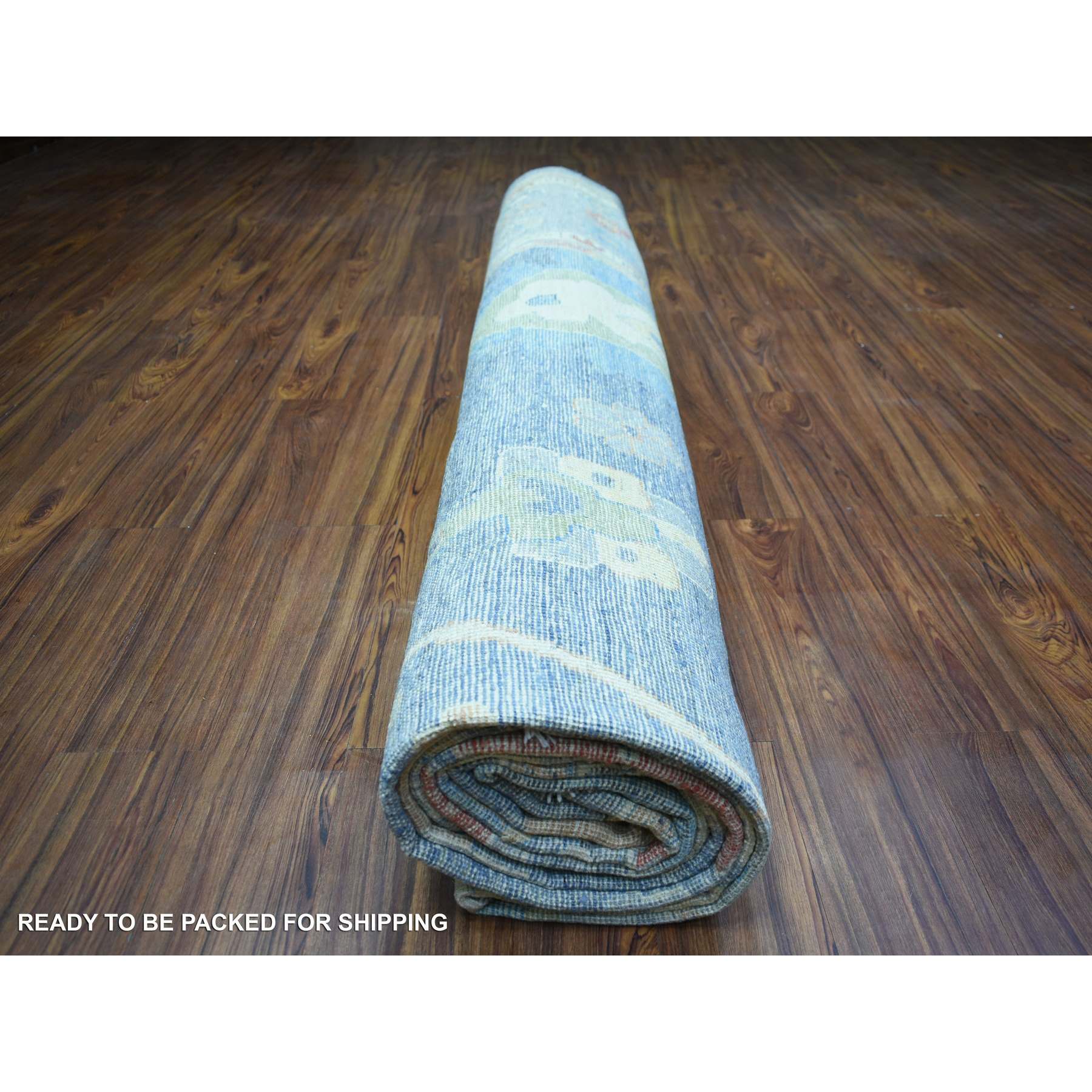 Oushak-And-Peshawar-Hand-Knotted-Rug-365120