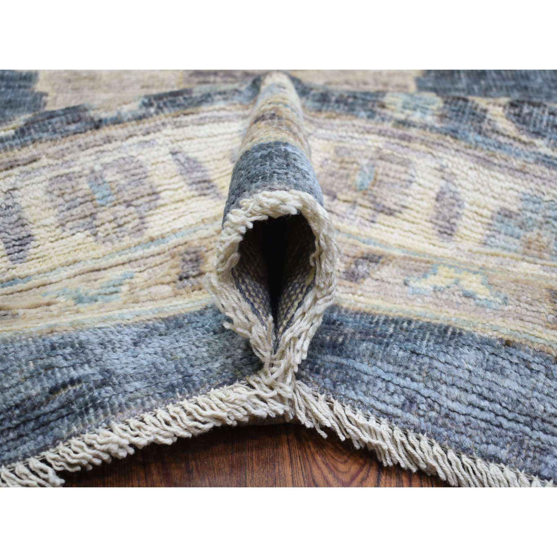 Oushak-And-Peshawar-Hand-Knotted-Rug-365135