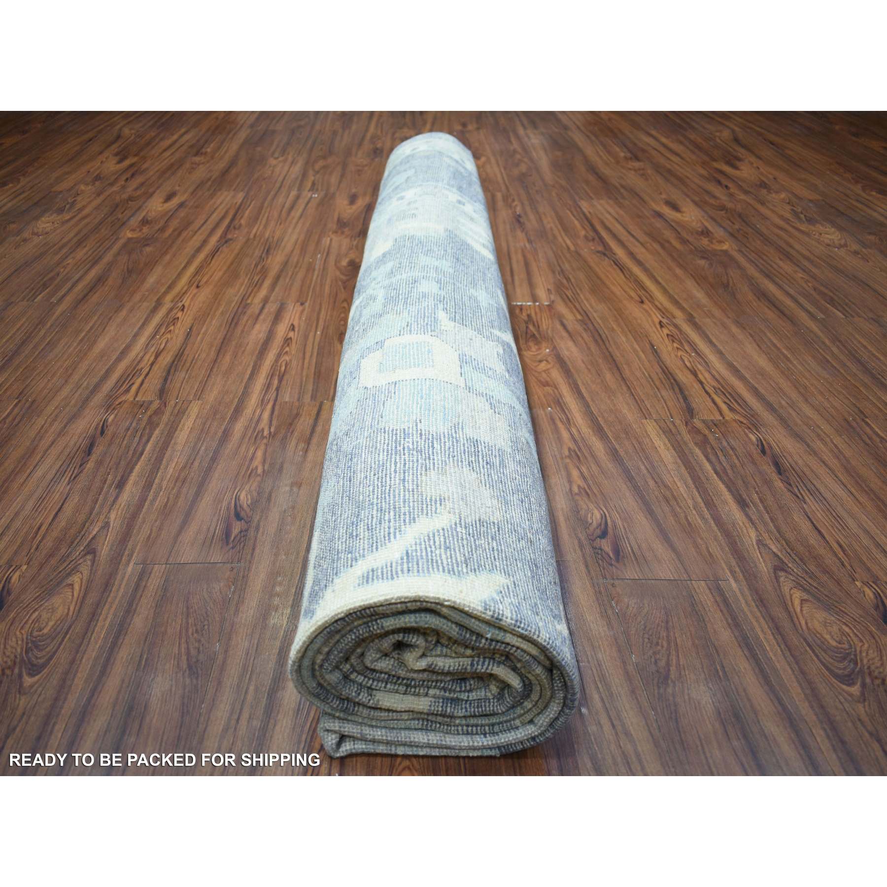 Oushak-And-Peshawar-Hand-Knotted-Rug-365135