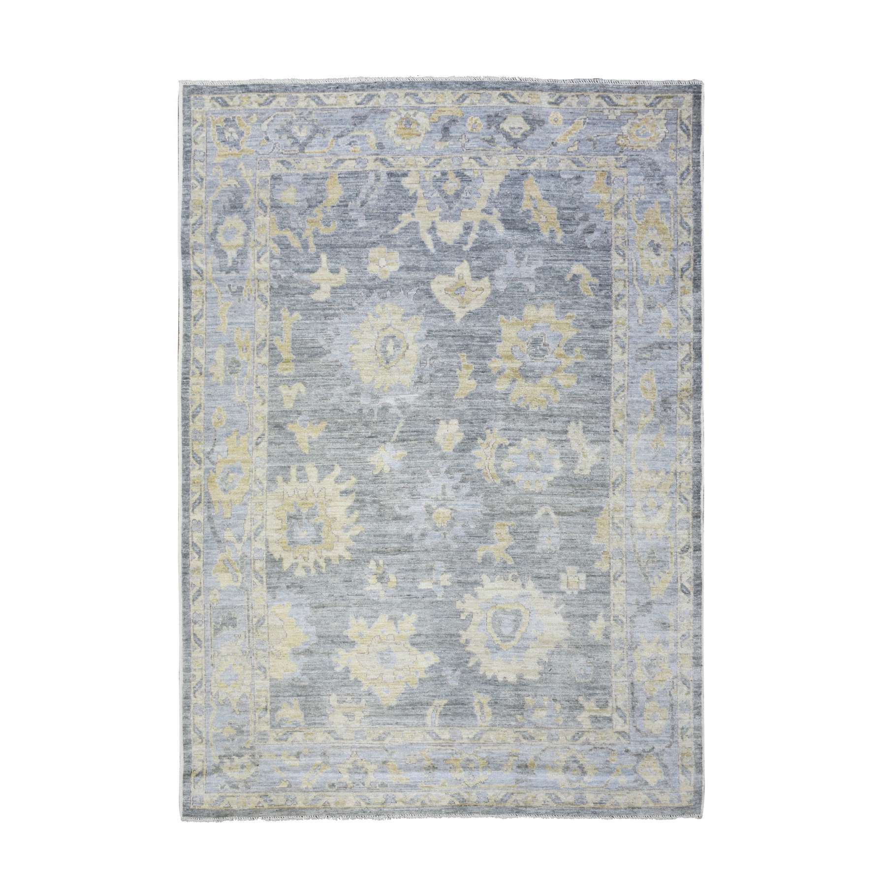 Oushak-And-Peshawar-Hand-Knotted-Rug-365165