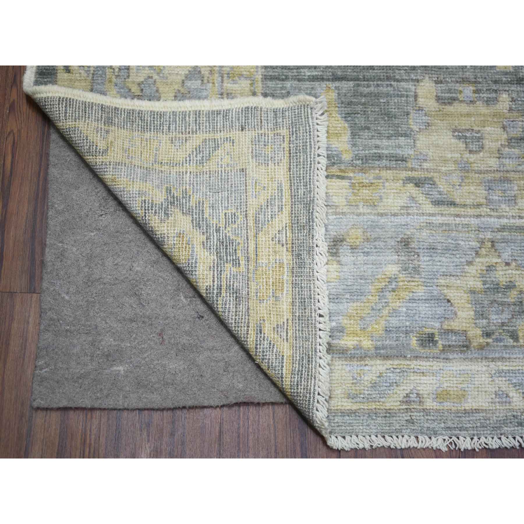 Oushak-And-Peshawar-Hand-Knotted-Rug-365165