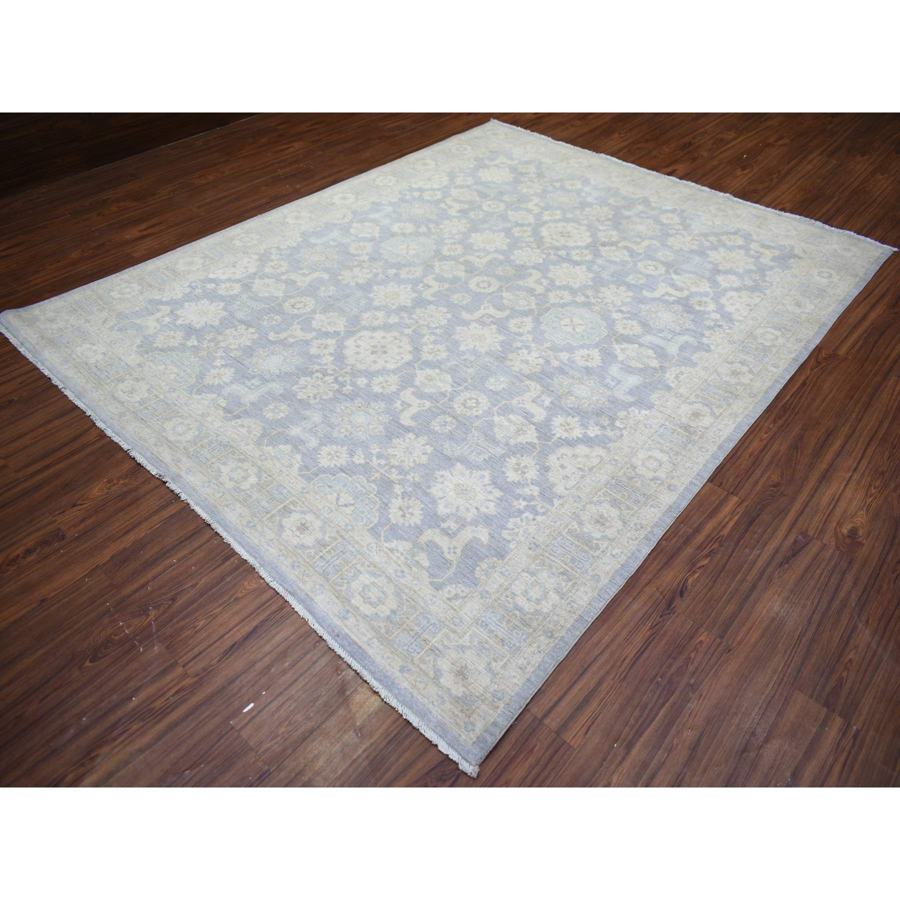Oushak-And-Peshawar-Hand-Knotted-Rug-365175