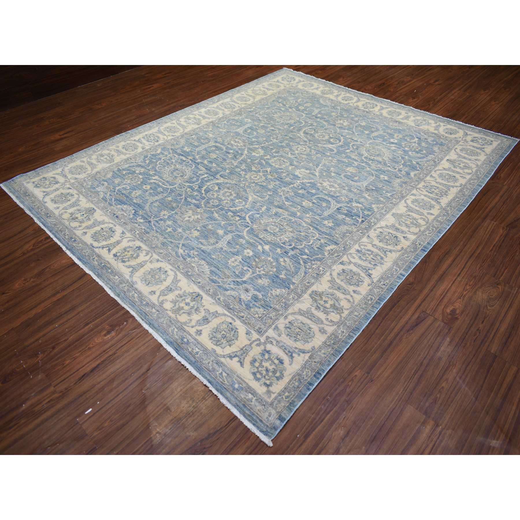 Oushak-And-Peshawar-Hand-Knotted-Rug-365255