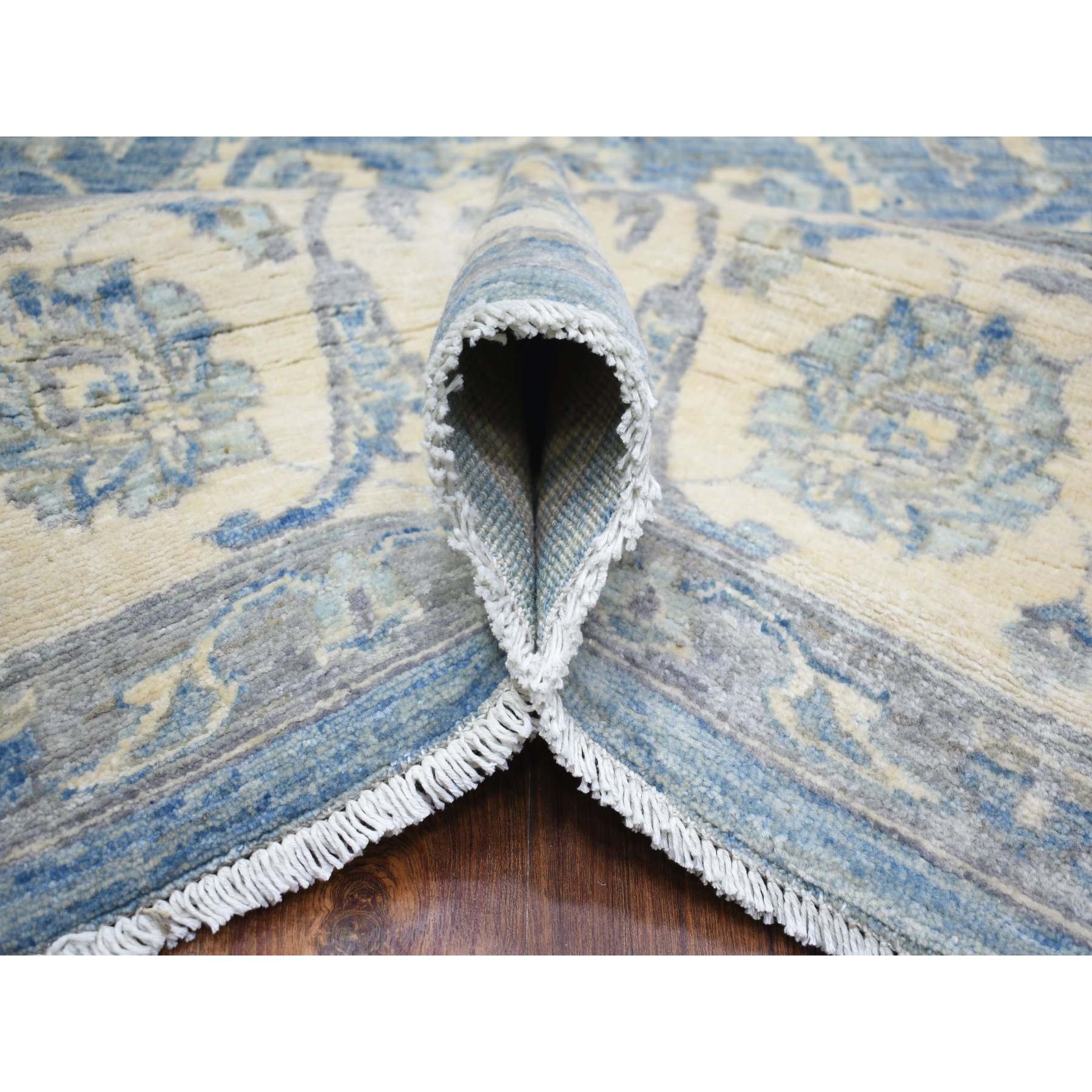 Oushak-And-Peshawar-Hand-Knotted-Rug-365255