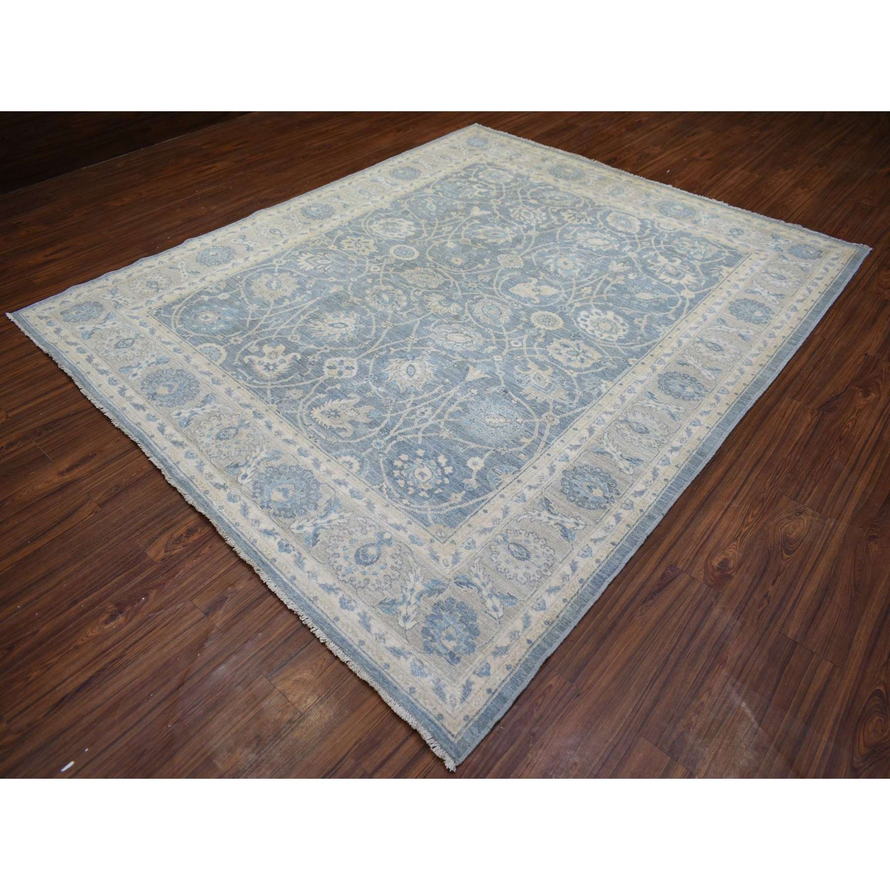 Oushak-And-Peshawar-Hand-Knotted-Rug-365260