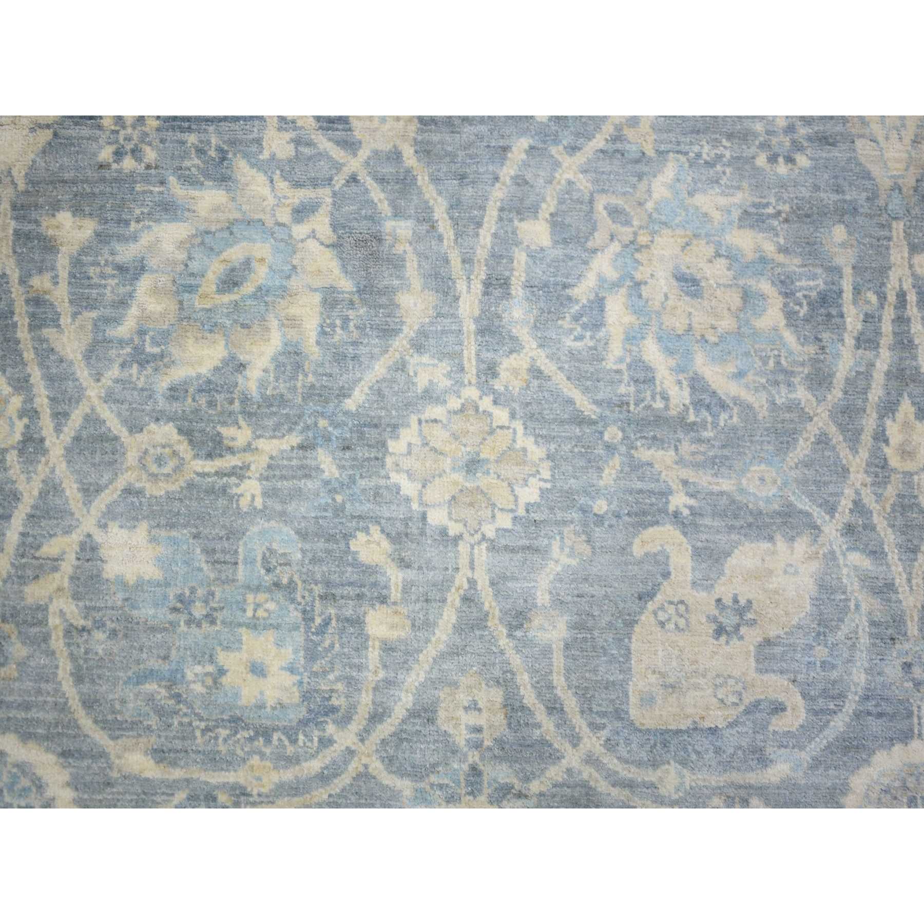 Oushak-And-Peshawar-Hand-Knotted-Rug-365260