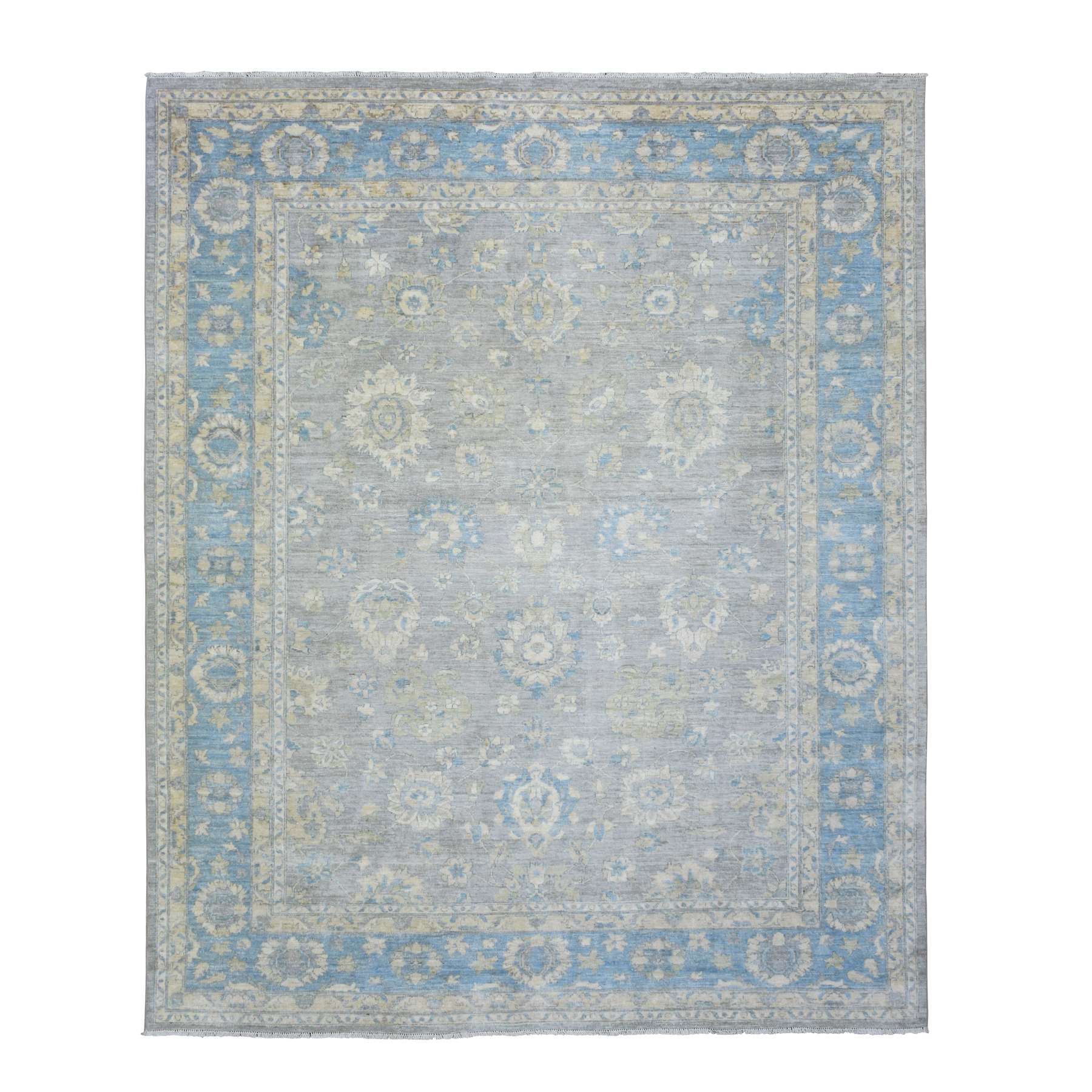 Oushak-And-Peshawar-Hand-Knotted-Rug-365265