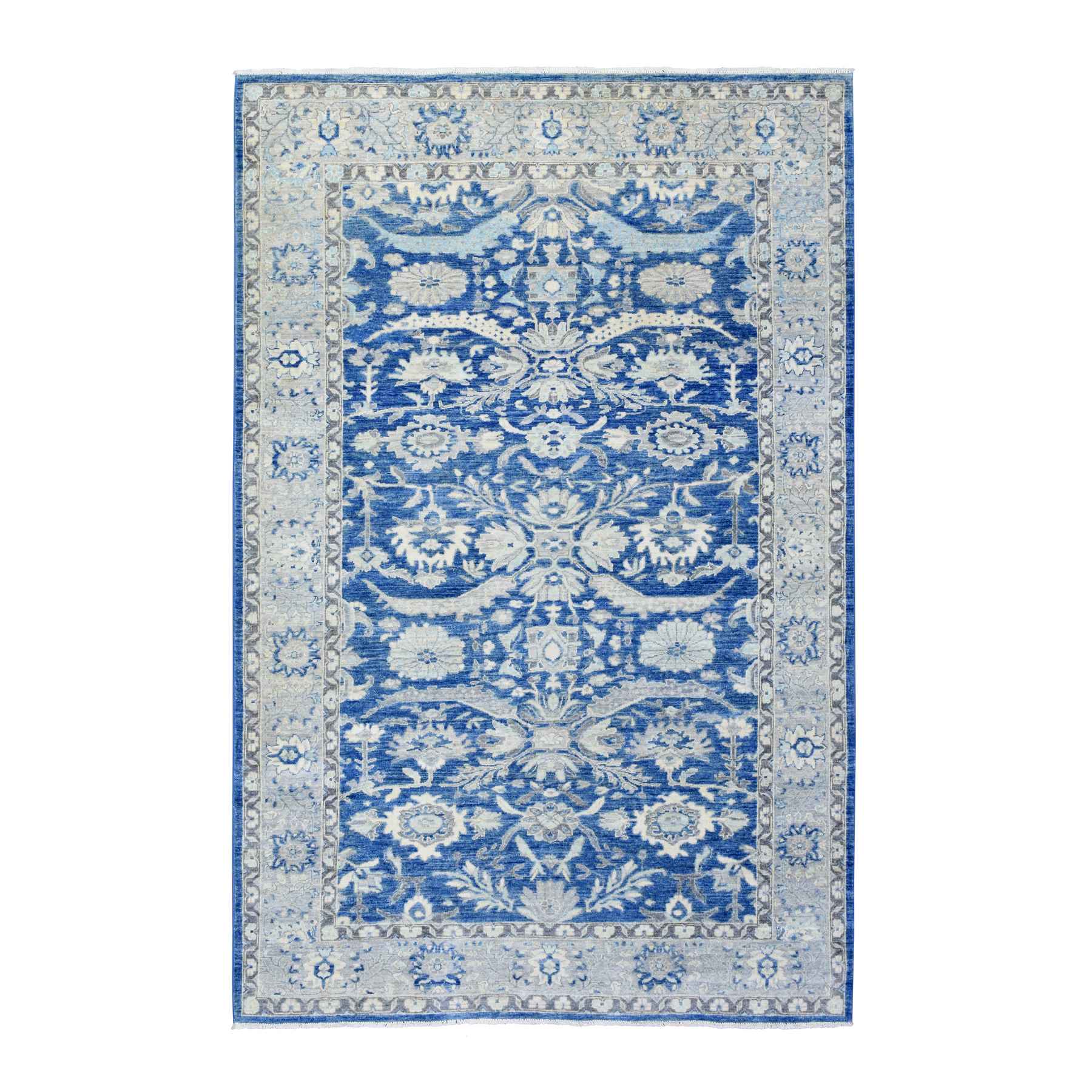 Oushak-And-Peshawar-Hand-Knotted-Rug-365280