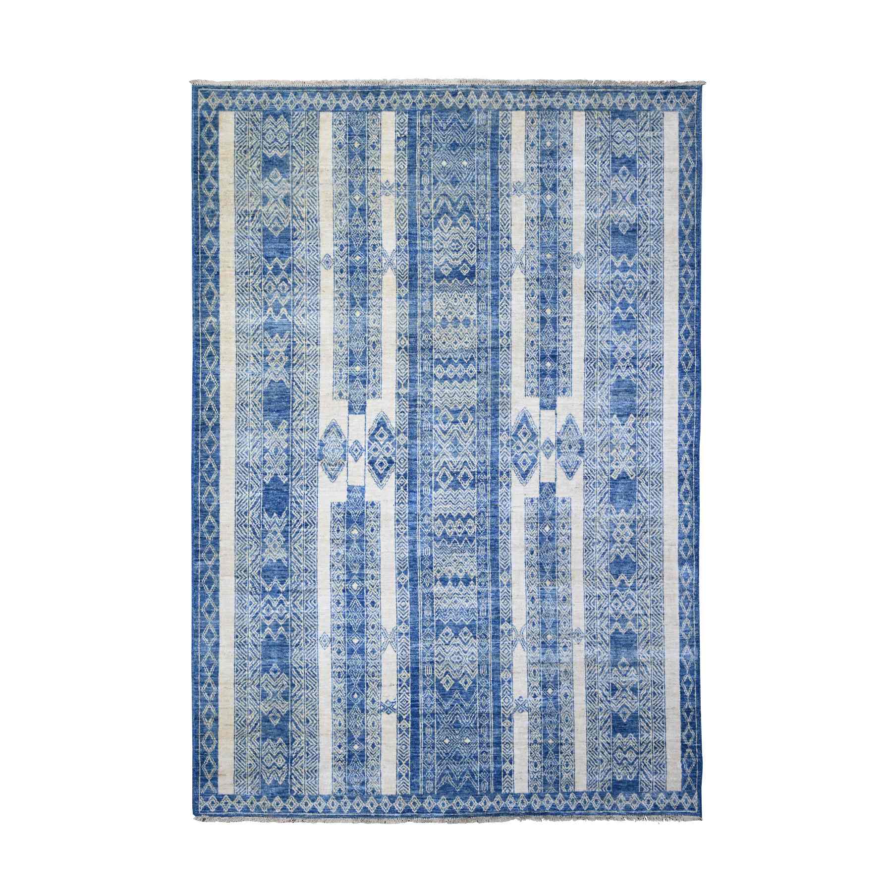 Oushak-And-Peshawar-Hand-Knotted-Rug-365525