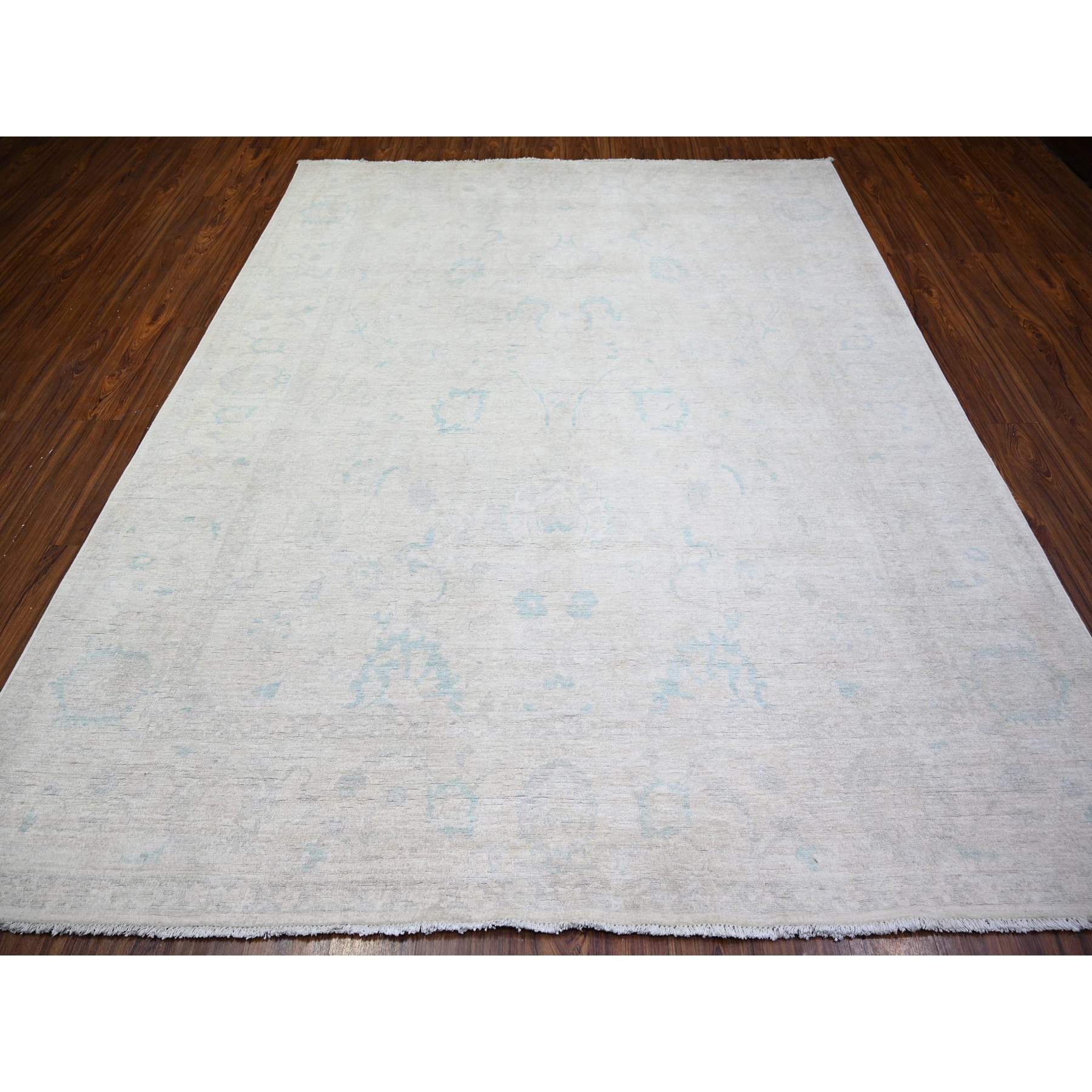 Oushak-And-Peshawar-Hand-Knotted-Rug-365550