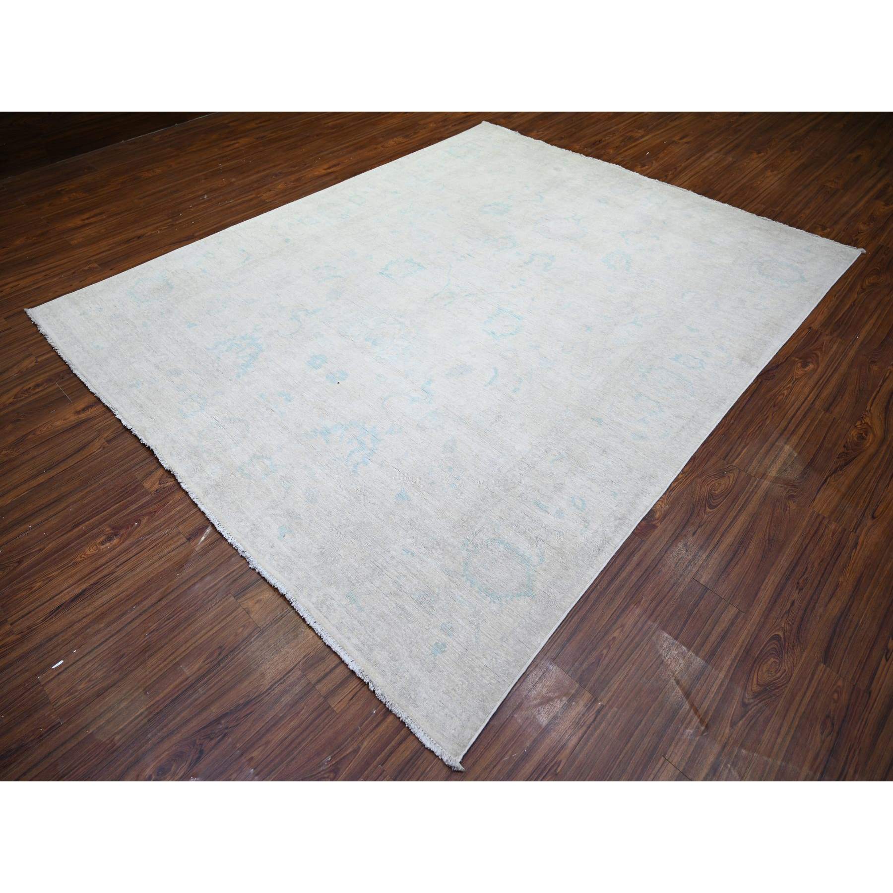 Oushak-And-Peshawar-Hand-Knotted-Rug-365550