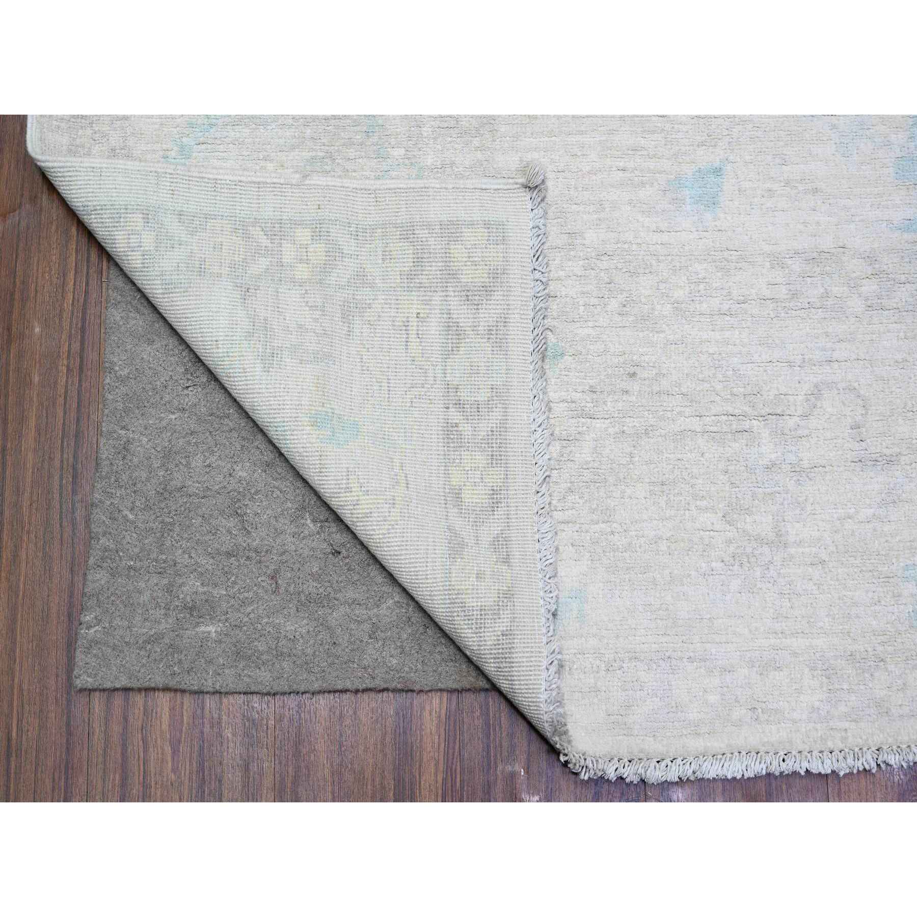Oushak-And-Peshawar-Hand-Knotted-Rug-365550