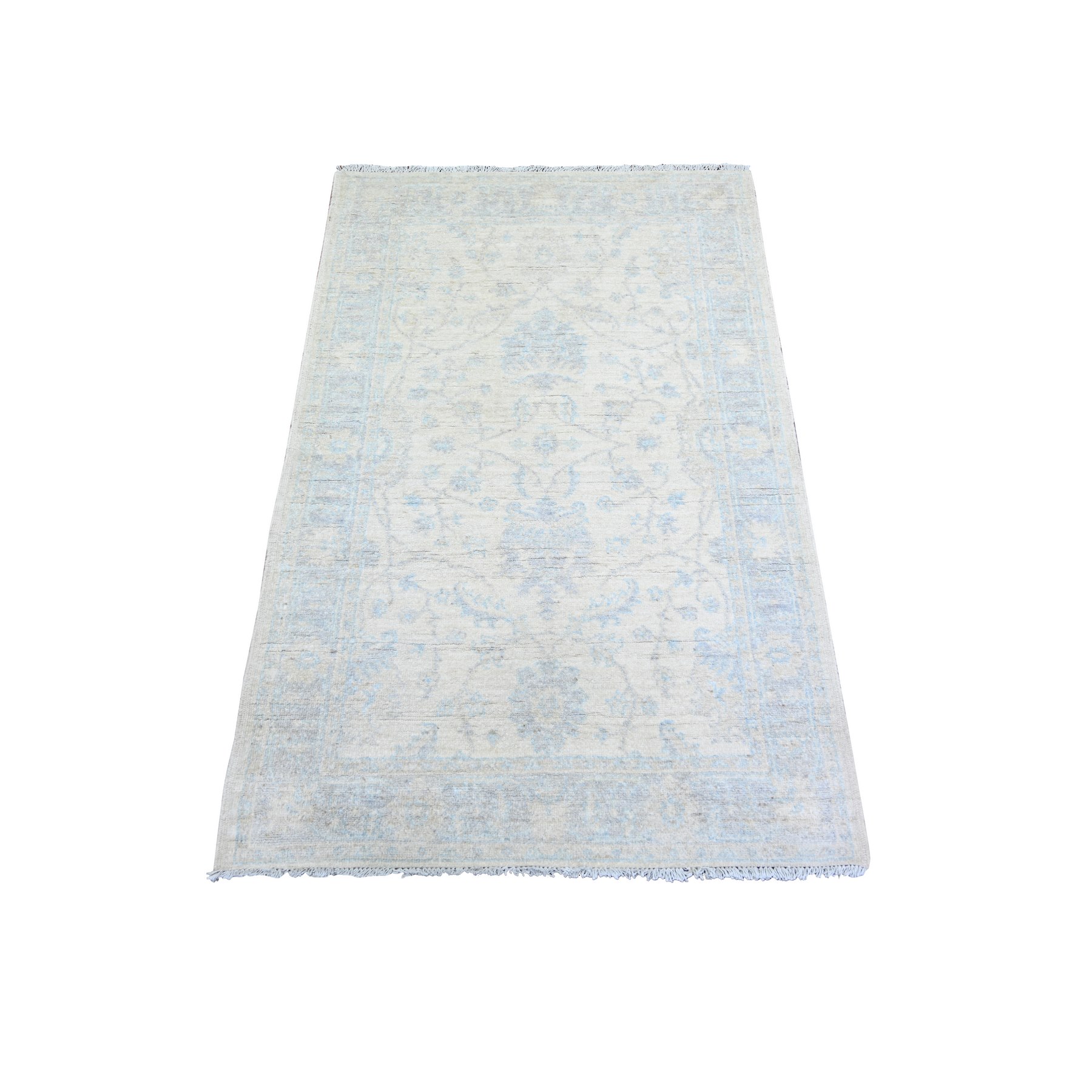 Oushak-And-Peshawar-Hand-Knotted-Rug-365570