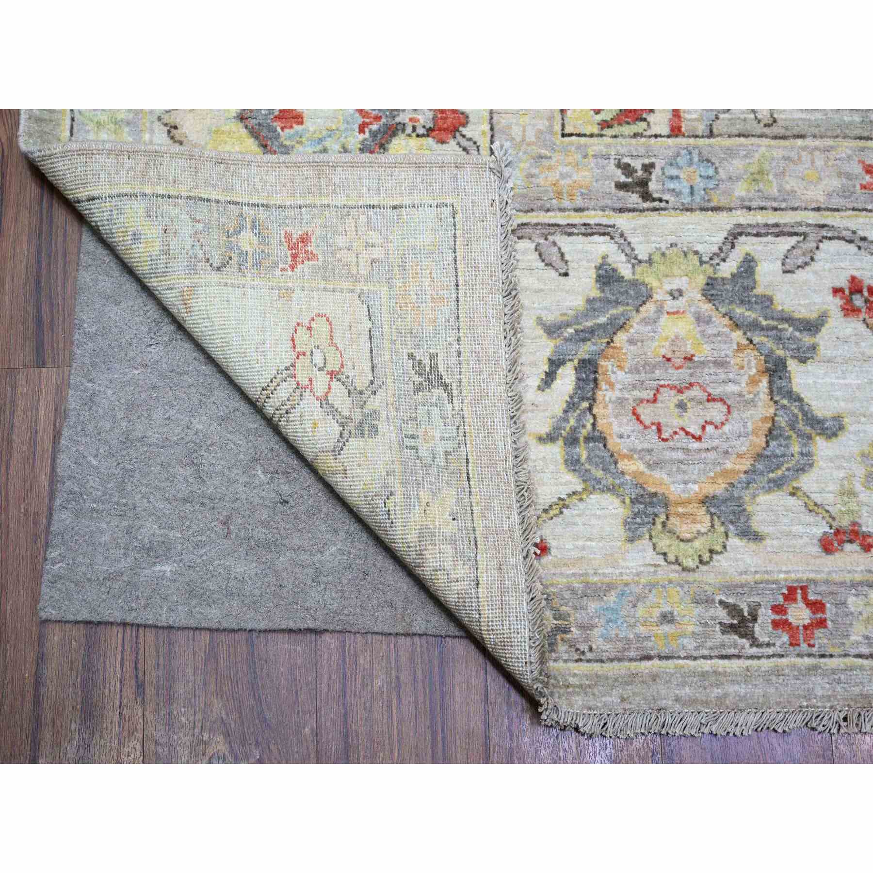 Oushak-And-Peshawar-Hand-Knotted-Rug-365615