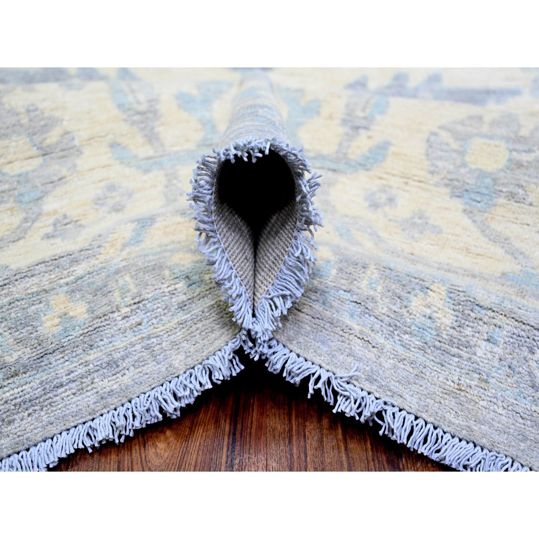Oushak-And-Peshawar-Hand-Knotted-Rug-365640