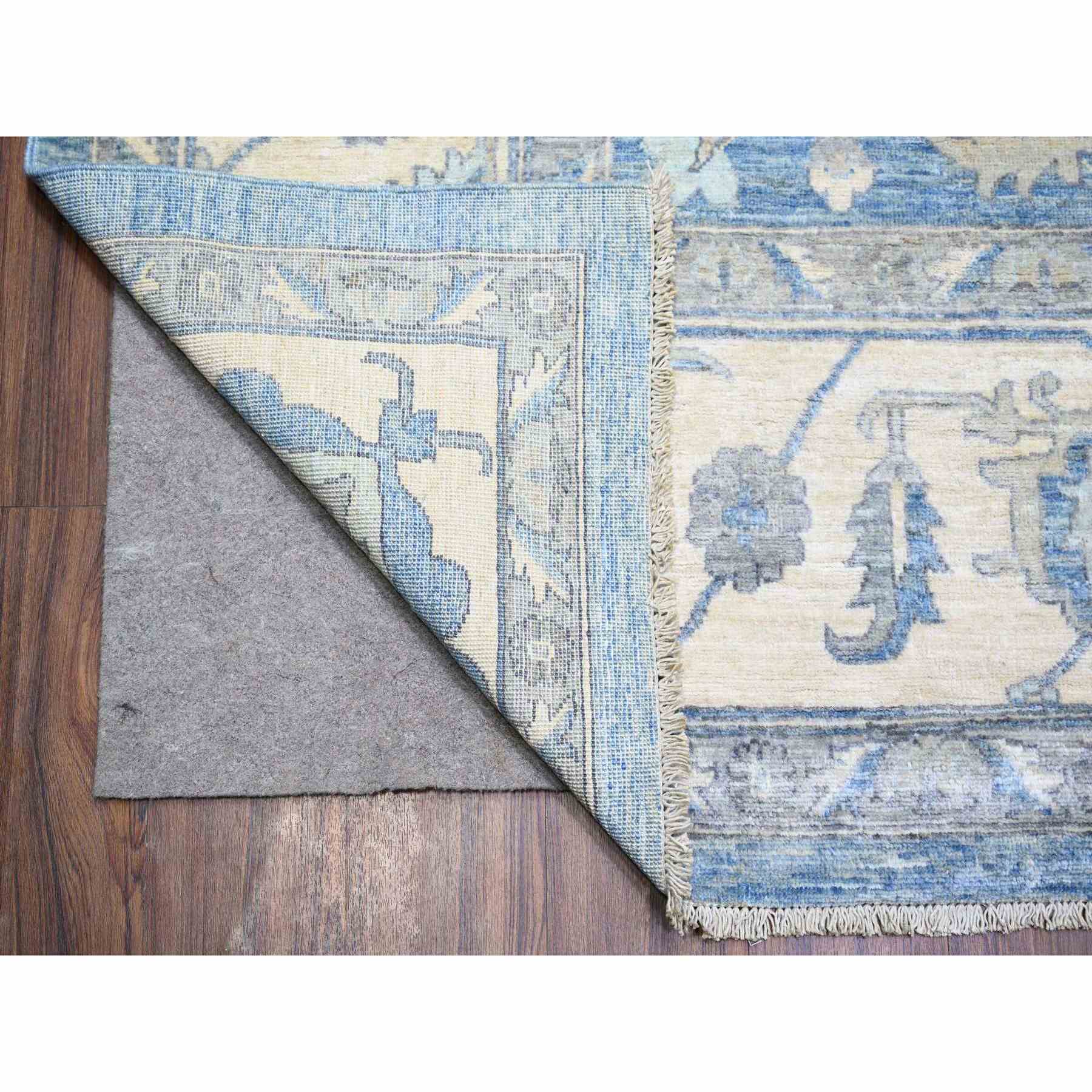 Oushak-And-Peshawar-Hand-Knotted-Rug-365645