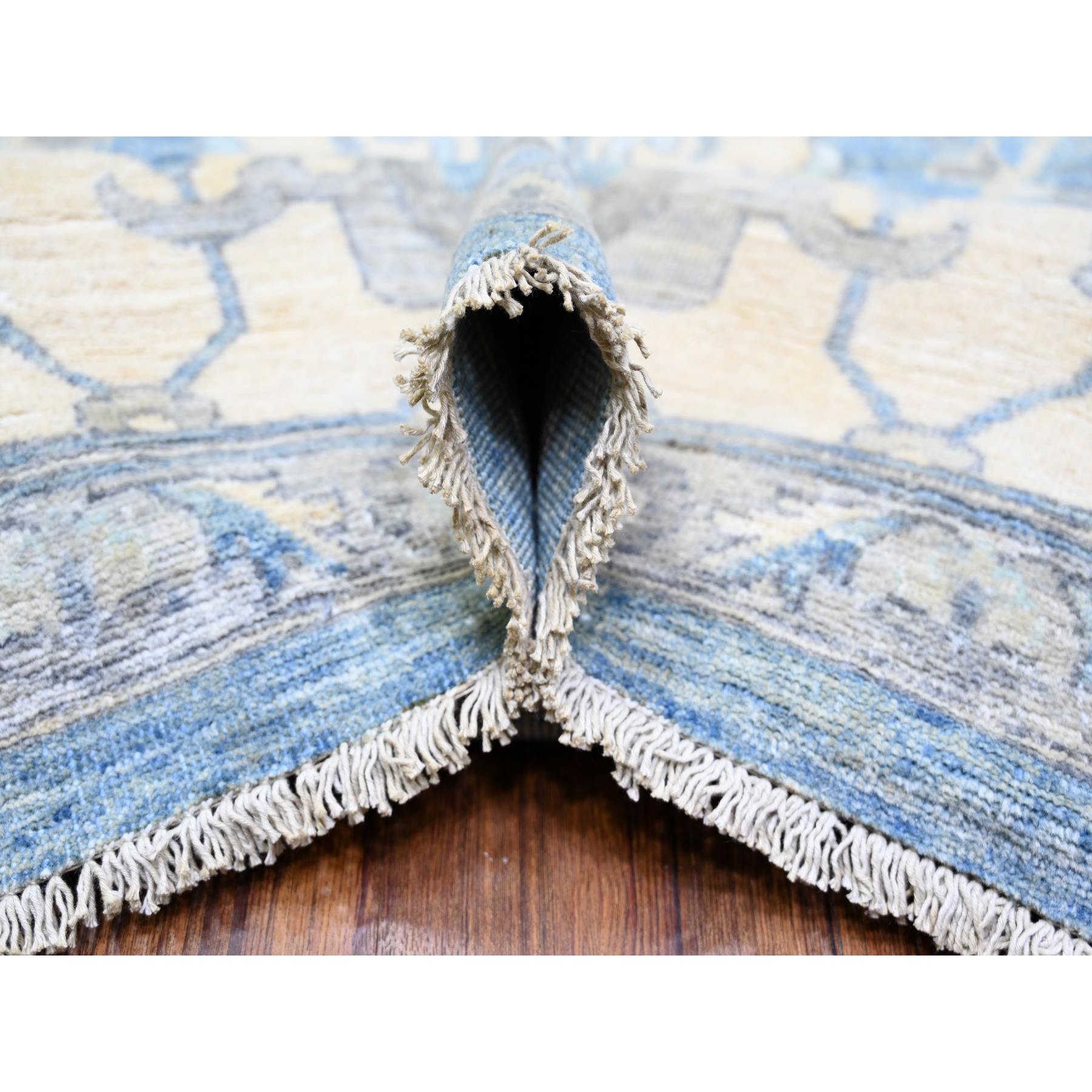 Oushak-And-Peshawar-Hand-Knotted-Rug-365645