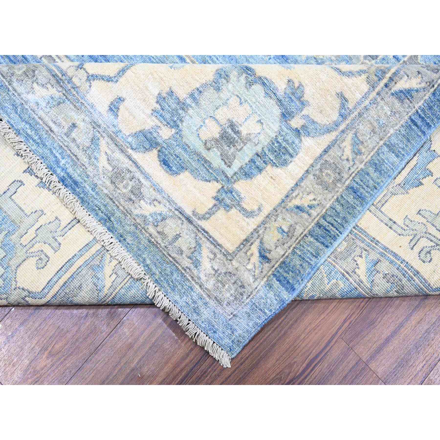 Oushak-And-Peshawar-Hand-Knotted-Rug-365645