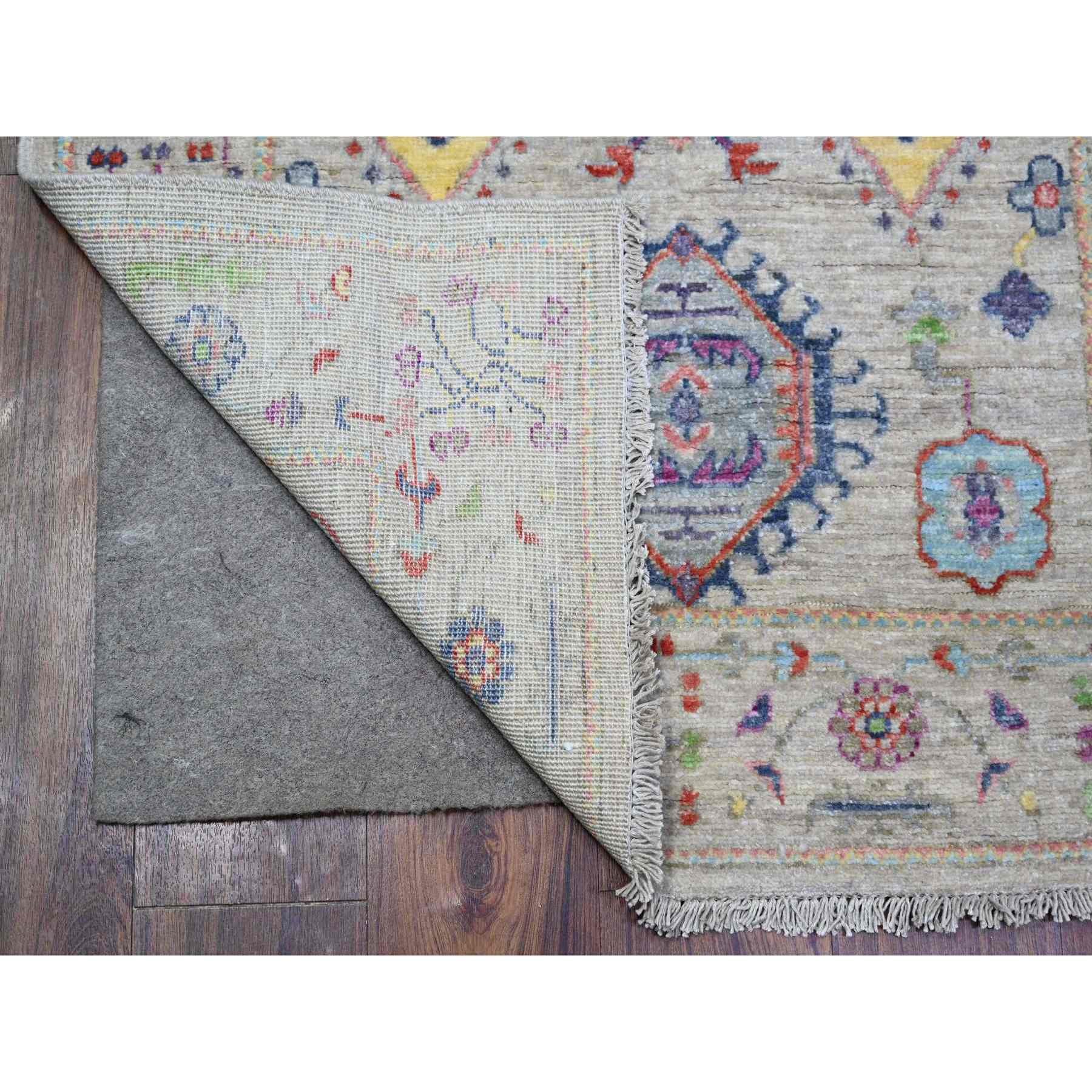 Oushak-And-Peshawar-Hand-Knotted-Rug-365655