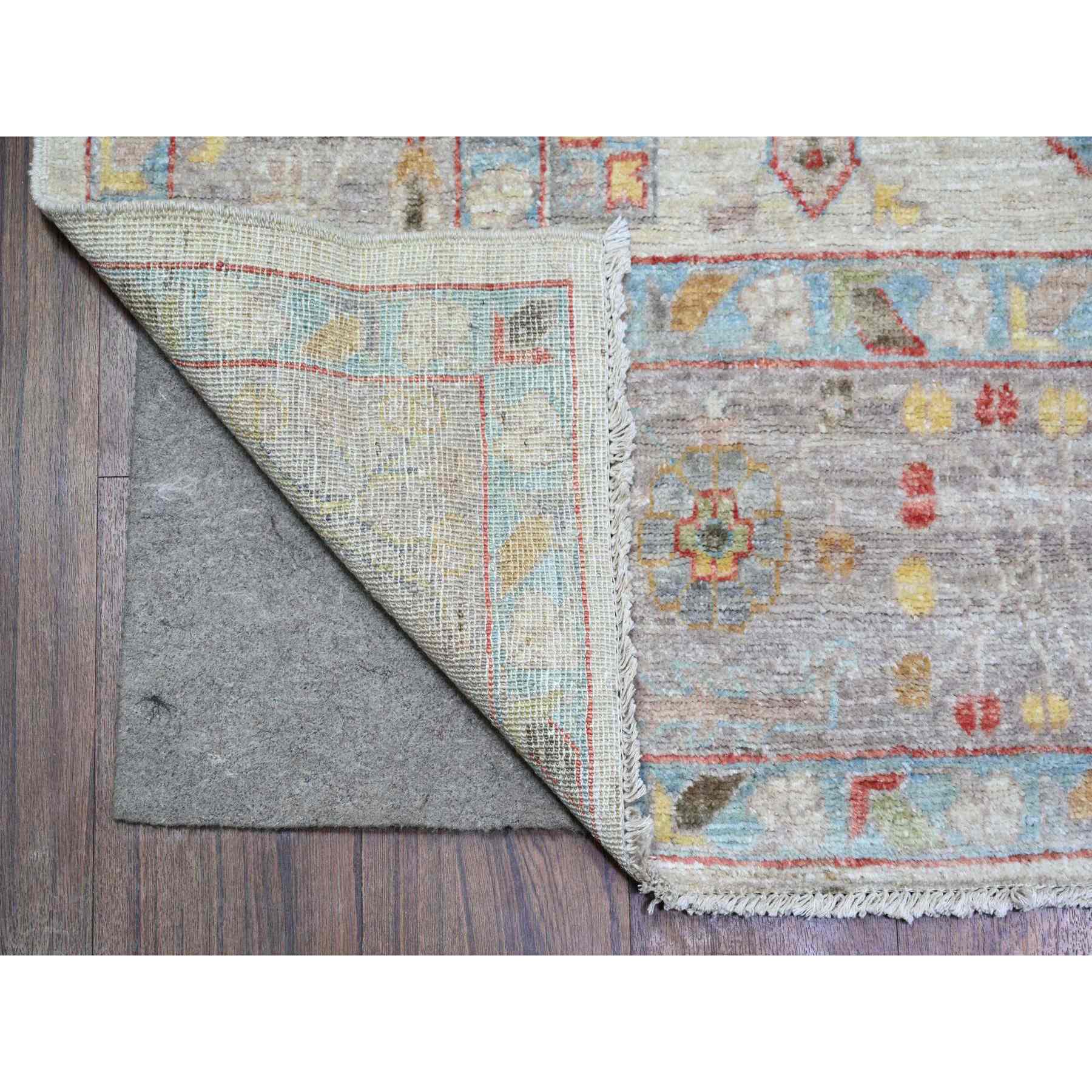 Oushak-And-Peshawar-Hand-Knotted-Rug-365715