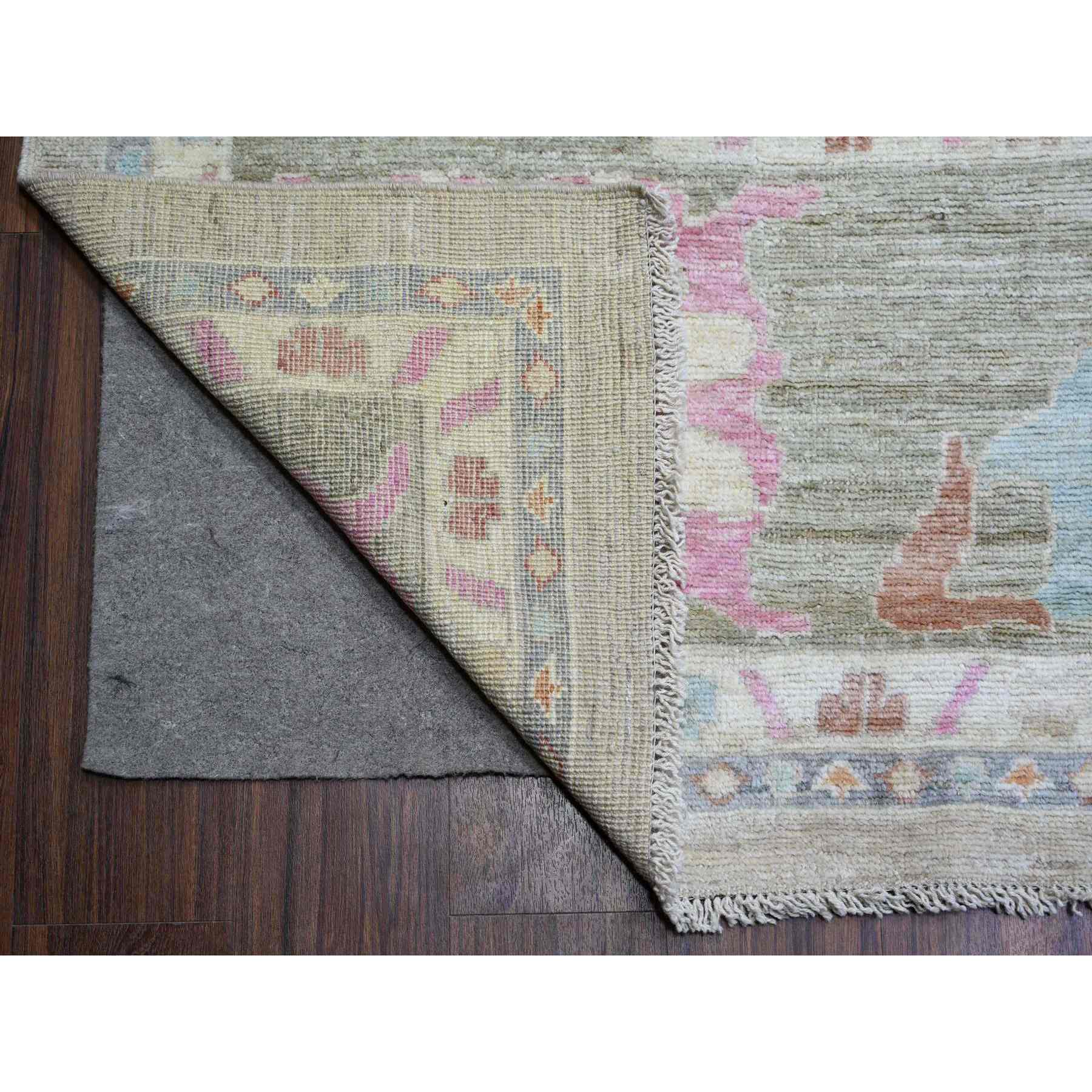 Oushak-And-Peshawar-Hand-Knotted-Rug-365735