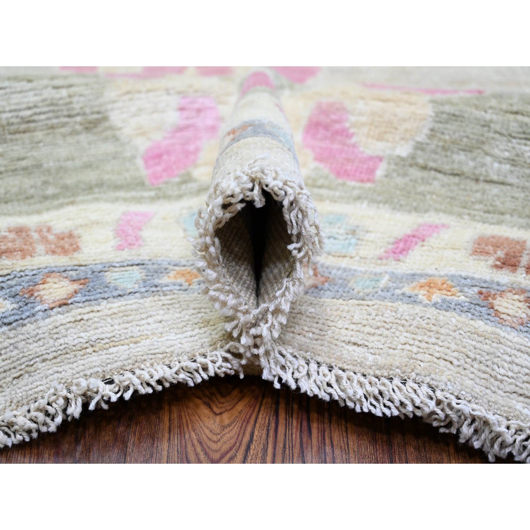 Oushak-And-Peshawar-Hand-Knotted-Rug-365735