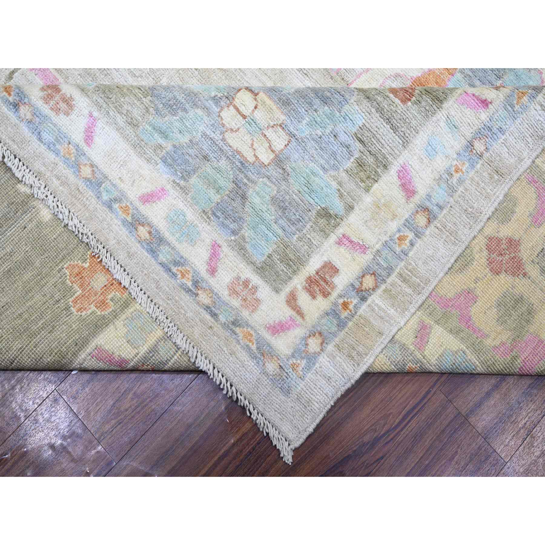 Oushak-And-Peshawar-Hand-Knotted-Rug-365735