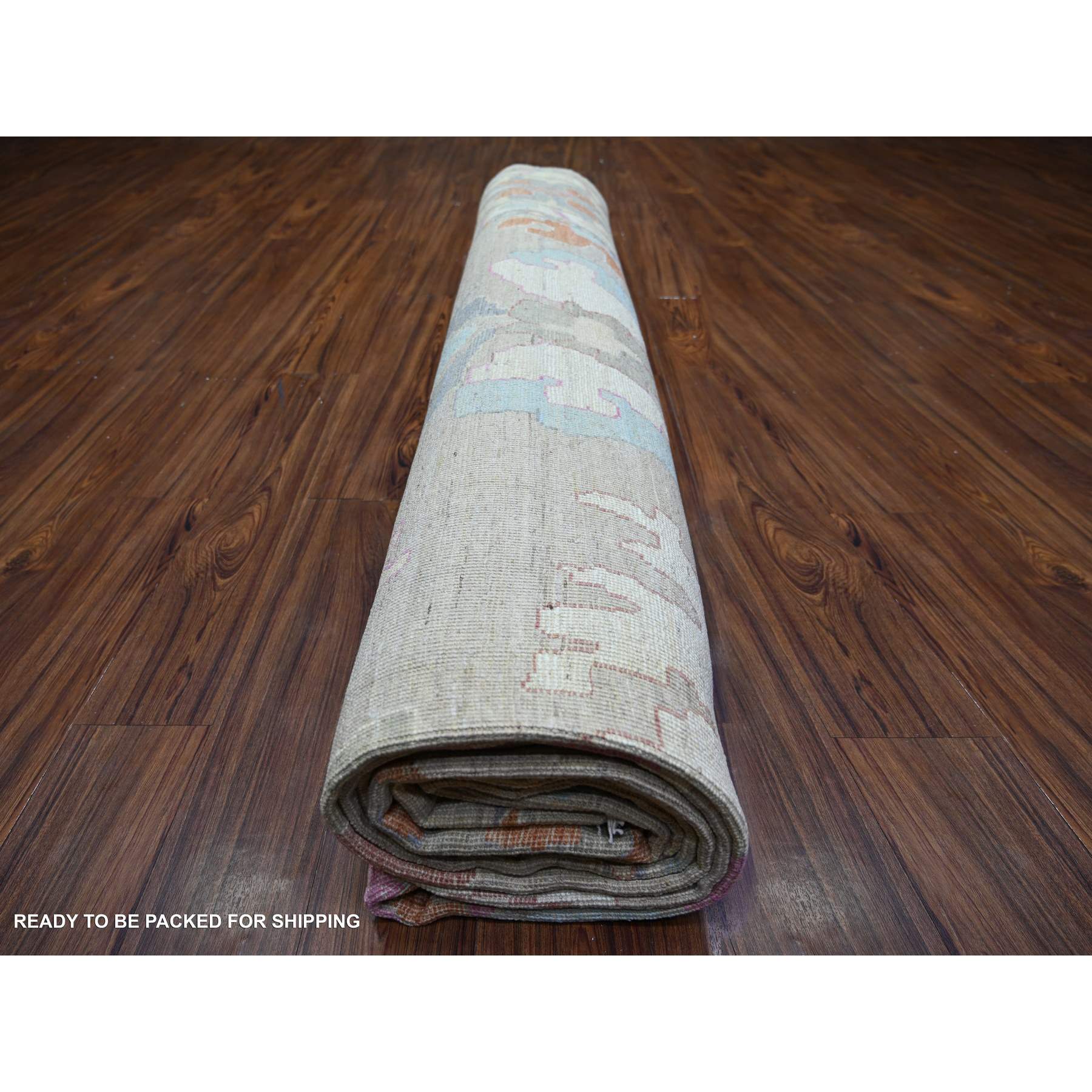 Oushak-And-Peshawar-Hand-Knotted-Rug-365735
