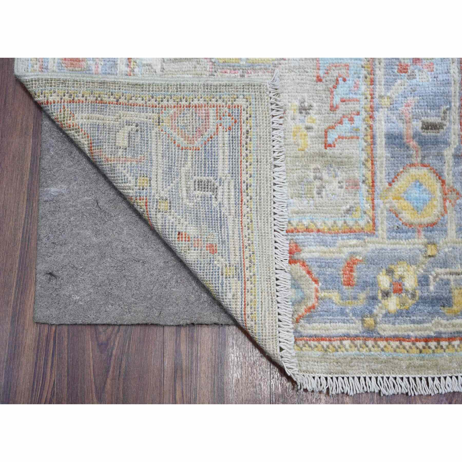 Oushak-And-Peshawar-Hand-Knotted-Rug-365875