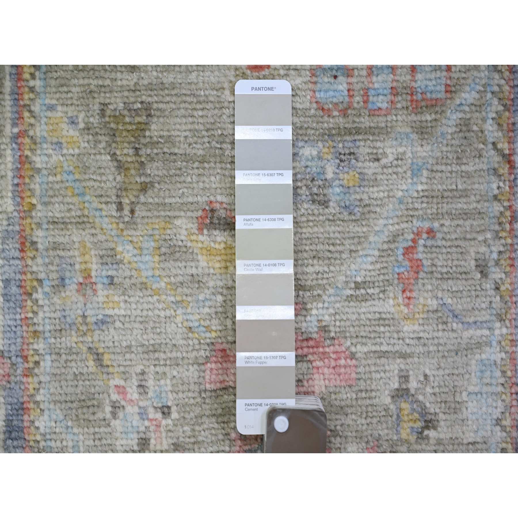 Oushak-And-Peshawar-Hand-Knotted-Rug-365875