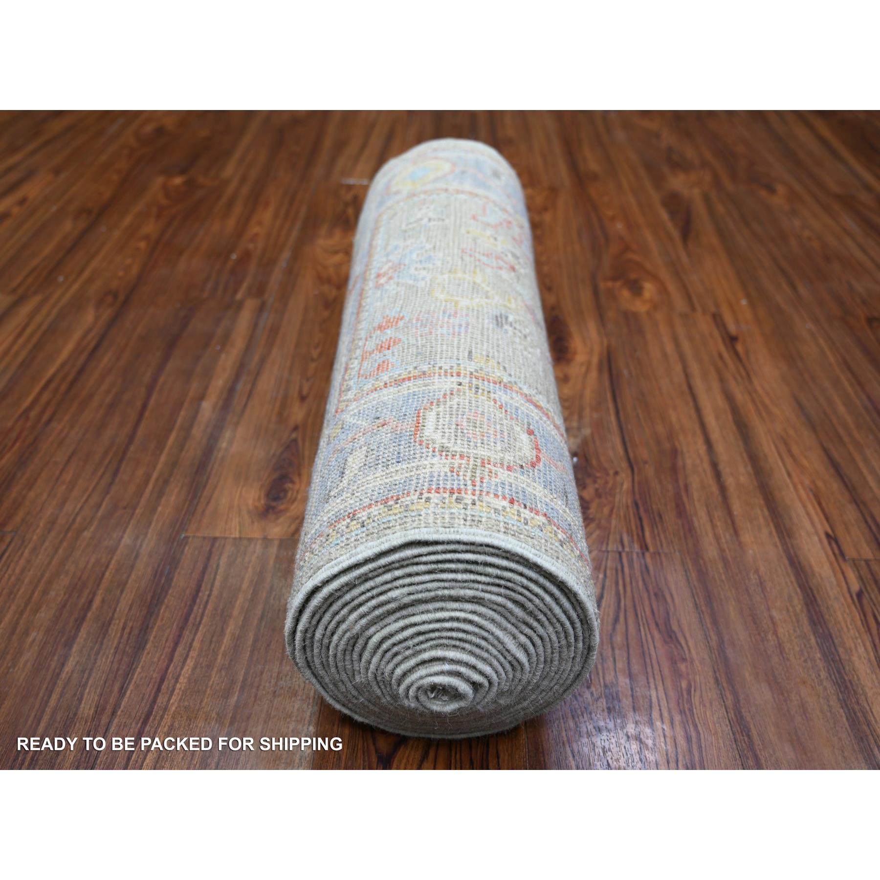 Oushak-And-Peshawar-Hand-Knotted-Rug-365875